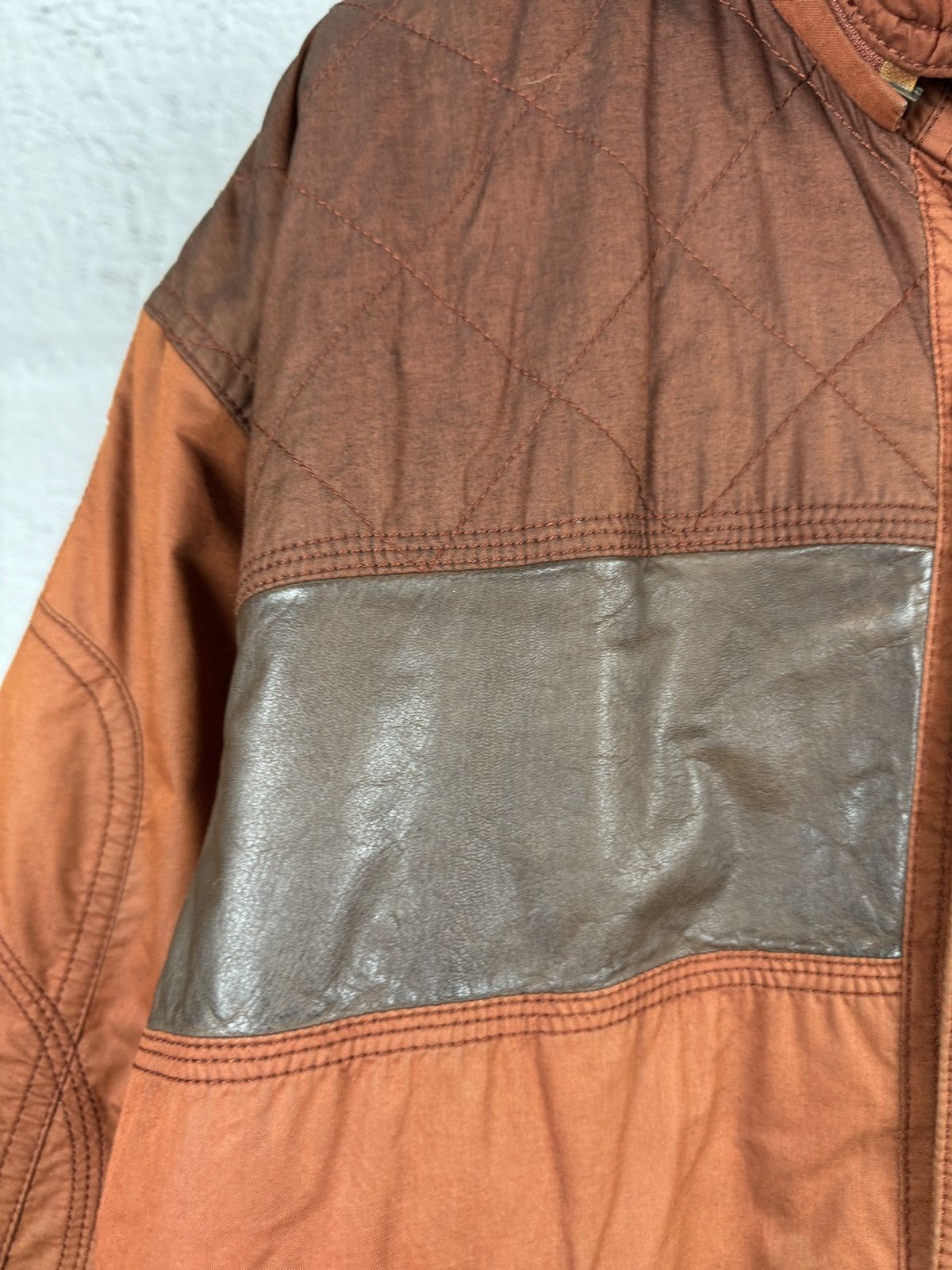 Camel Camel Collection vintage brick cotton leather winter jacket Size US L / EU 52-54 / 3 - 10 Thumbnail