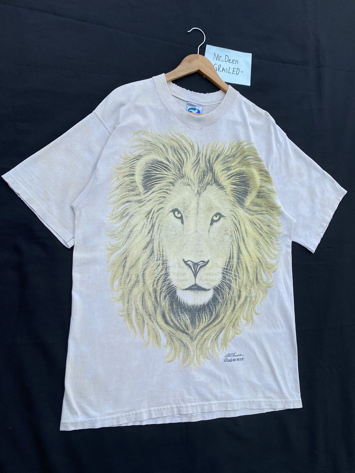 Liquid Blue Rare Vintage Liquid Blue Lion Head Printed Tshirt Size US L / EU 52-54 / 3 - 2 Thumbnail