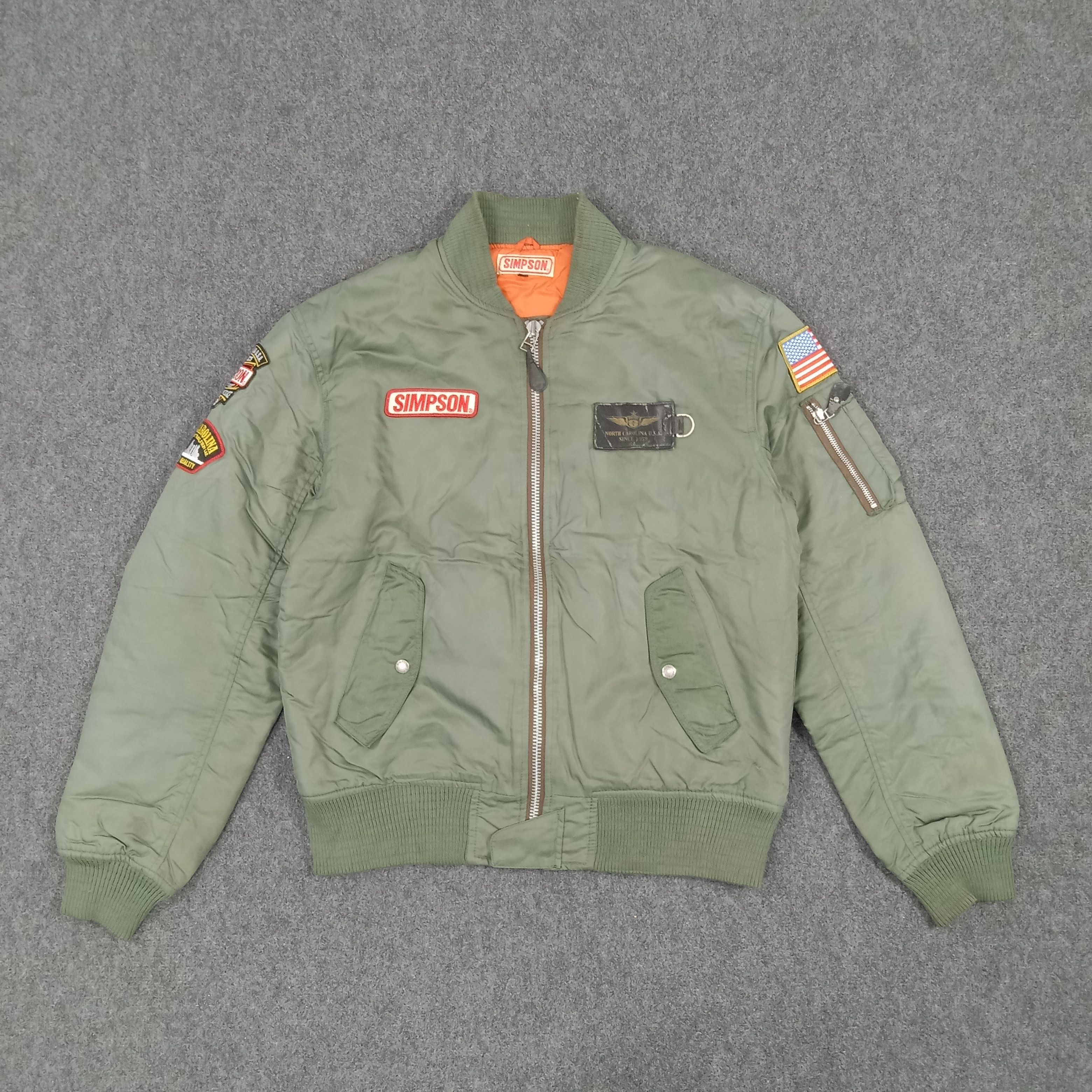 Vintage Simpson North Carolina Motorsports Racing Jacket Size US L / EU 52-54 / 3 - 4 Thumbnail