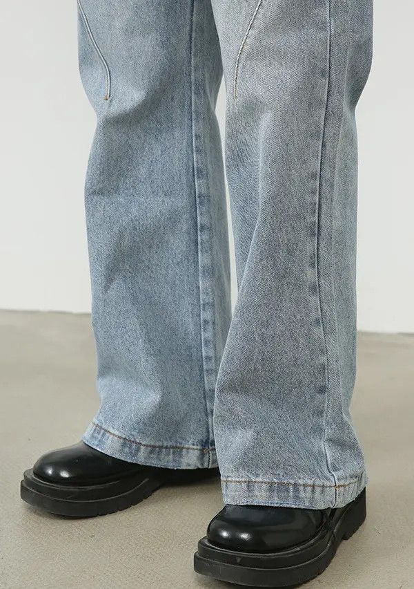 VIBE Flared Baggy Denim Jeans Size US 31 - 5 Thumbnail