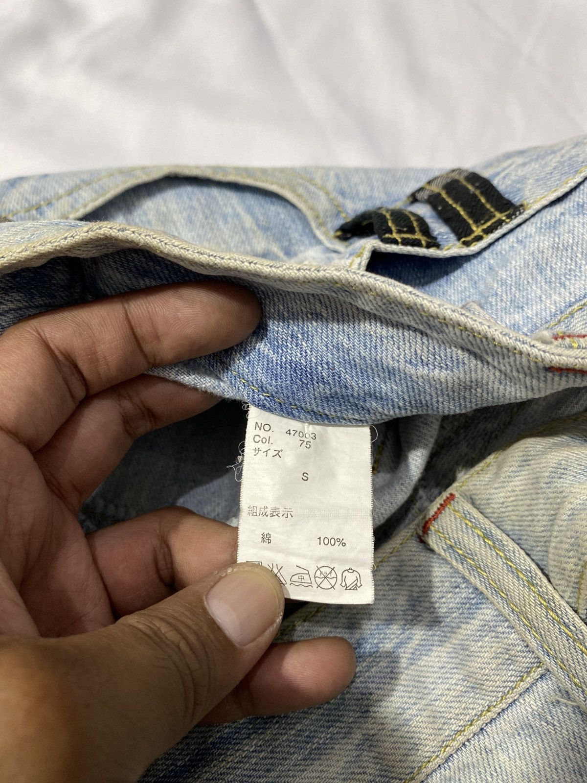 Beauty Beast Japanese Brand Clef De Sol Double Waist Mudswash Denim Size US 30 / EU 46 - 6 Thumbnail