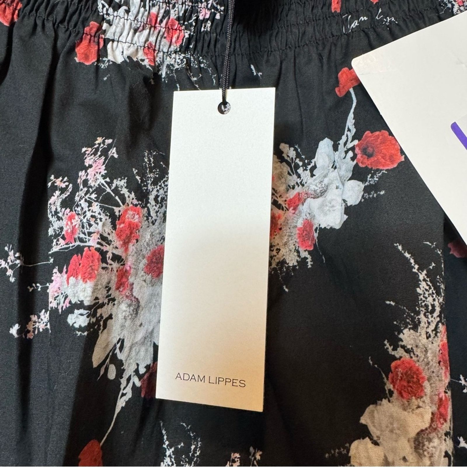 Adam Lippes Adam Lippes Off The Shoulder Poplin Black/Poppy sz M New USA Size M / US 6-8 / IT 42-44 - 4 Thumbnail