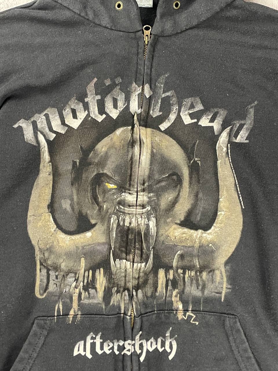 Vintage Motorhead Aftershock Metal Rock Full Zip Hoodie