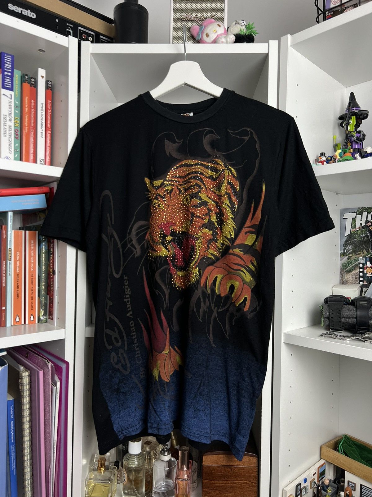 Christian Audigier × Ed Hardy × Vintage Vintage Y2K Ed Hardy printed t-shirt M skate baggy drip drain Size US M / EU 48-50 / 2 - 1 Thumbnail