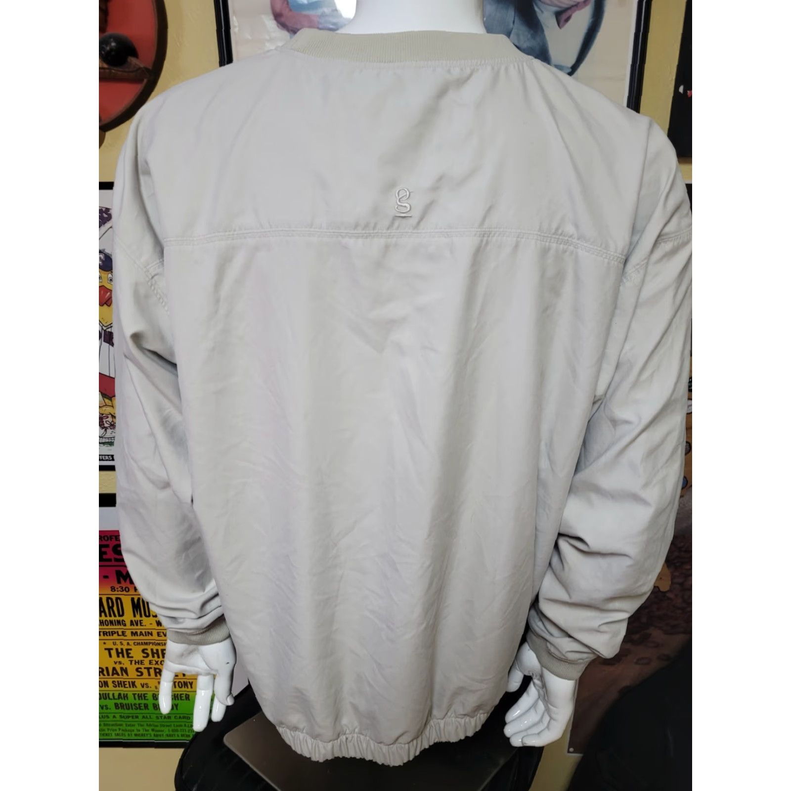 Alden VINTAGE Walden Lake Golf & Country Club Pullover Windbreaker Casual Mens L Gray 100% Polyester Gear For Sports Size US L / EU 52-54 / 3 - 3 Thumbnail