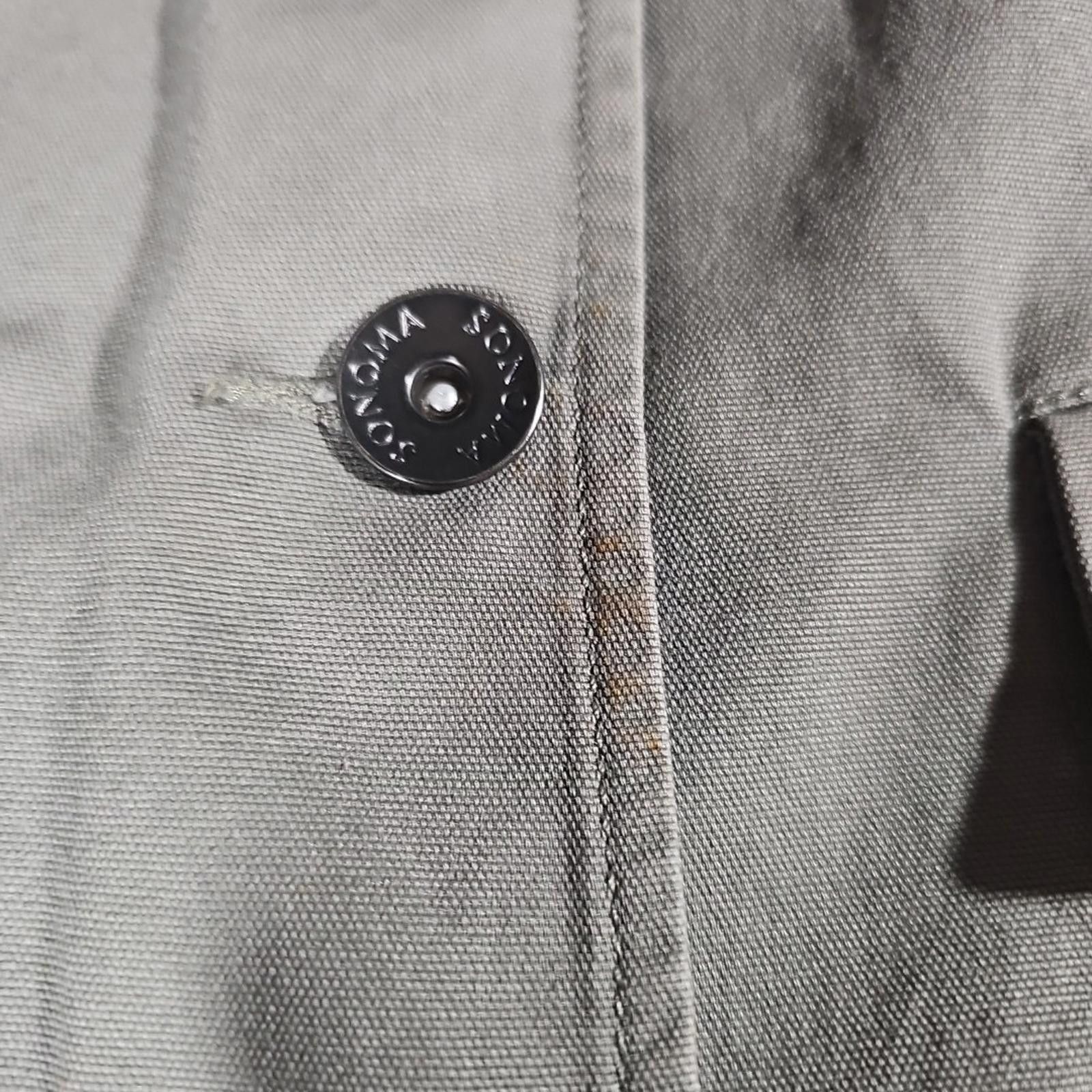 Sonoma Sonoma L Green Button Up Army Style Jacket Size L / US 10 / IT 46 - 3 Thumbnail