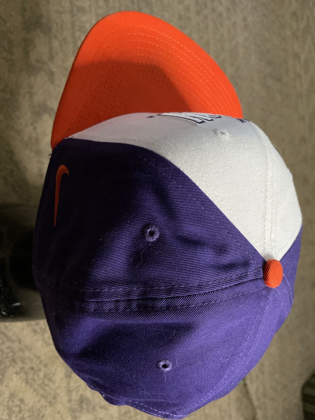 NCAA × Nike Clemson Tigers university SnapBack Hat ALL IN CAP vintage 🐅 Size ONE SIZE - 5 Thumbnail