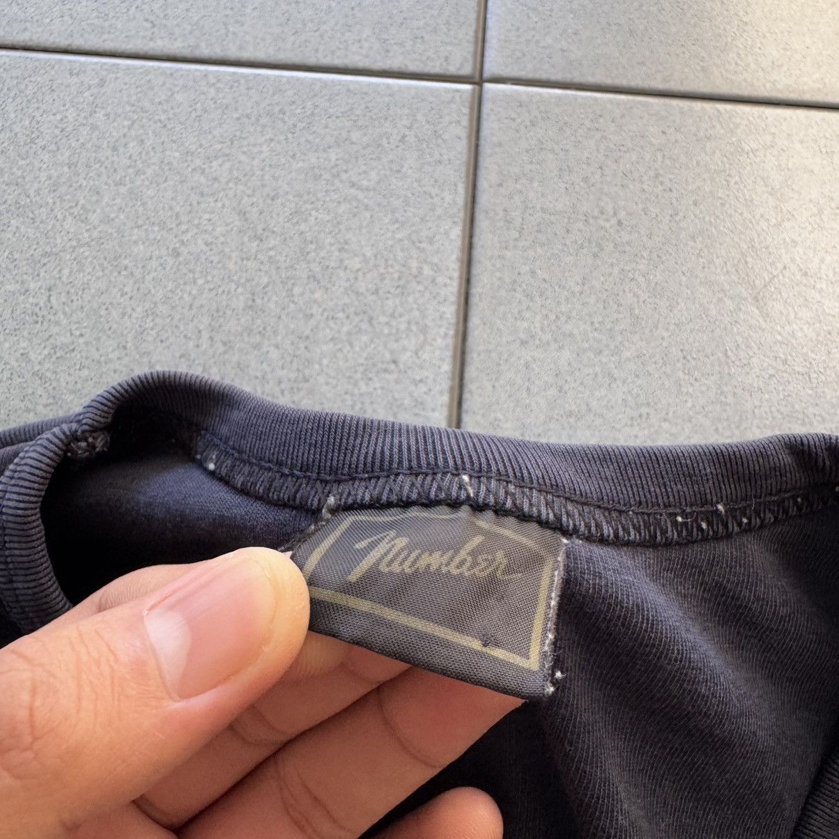 Comme des Garcons Black × Japanese Brand × Number (N)ine Comme Des Garcons X Number Nine LS Tee Size US M / EU 48-50 / 2 - 6 Thumbnail