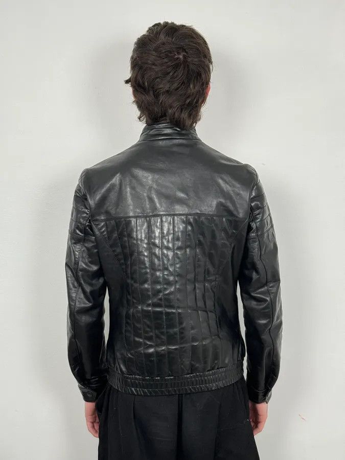 Dolce & Gabbana 2000s Dolce & Gabbana Biker Black Leather Jacket Size US M / EU 48-50 / 2 - 3 Thumbnail