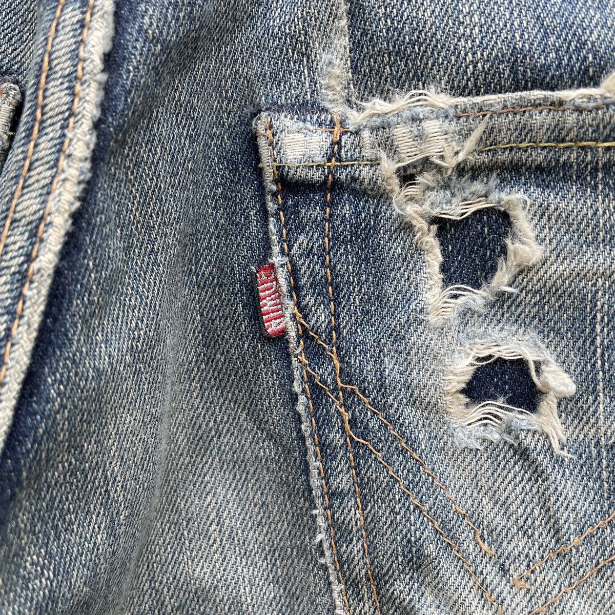 Edwin Vintage Edwin XV Rusty Jeans Distressed Baggy Denim Pants Size US 28 / EU 44 - 10 Thumbnail