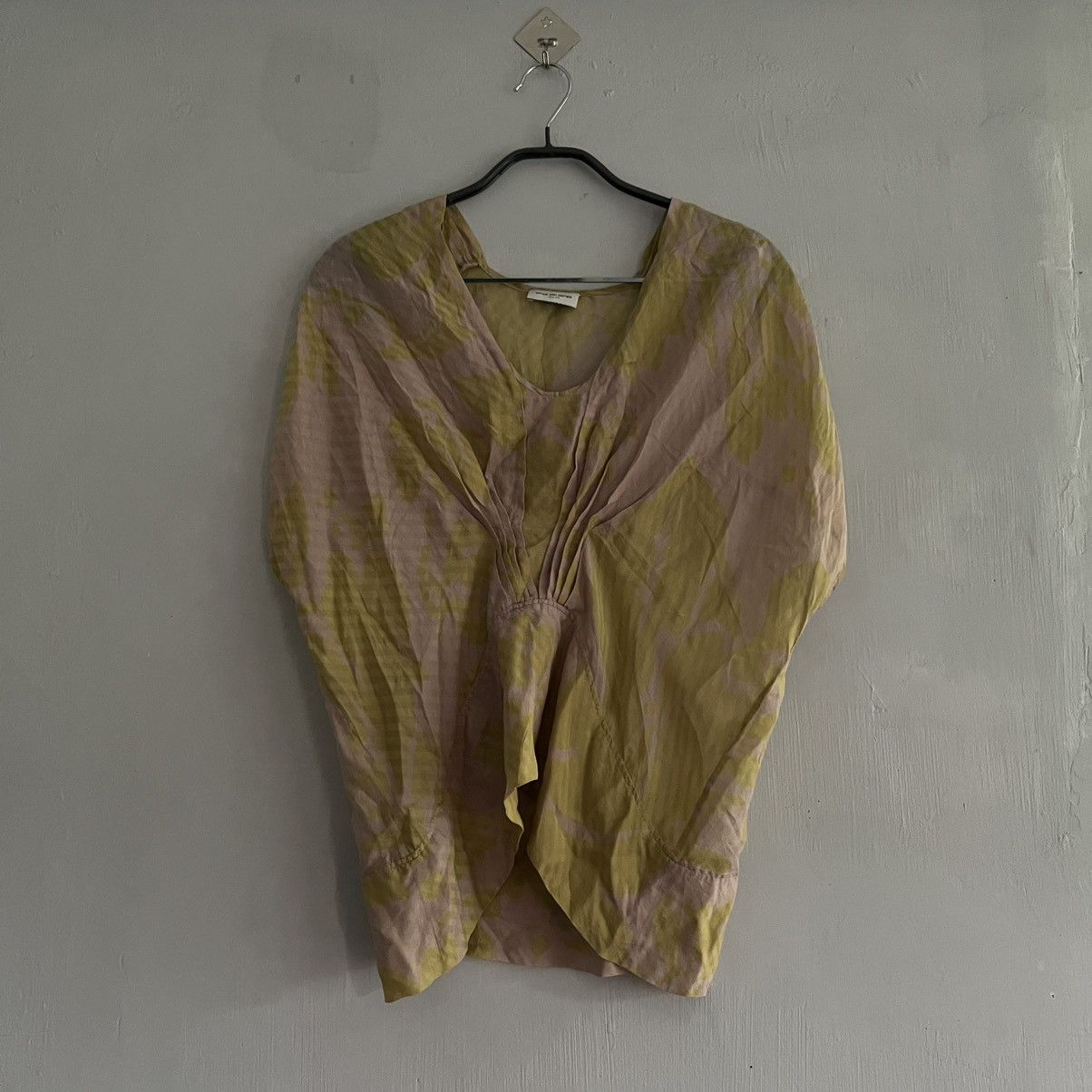 Dries Van Noten Dries Van Noten Draped Silk Cutout Side Blouse Size S / US 4 / IT 40 - 1 Thumbnail