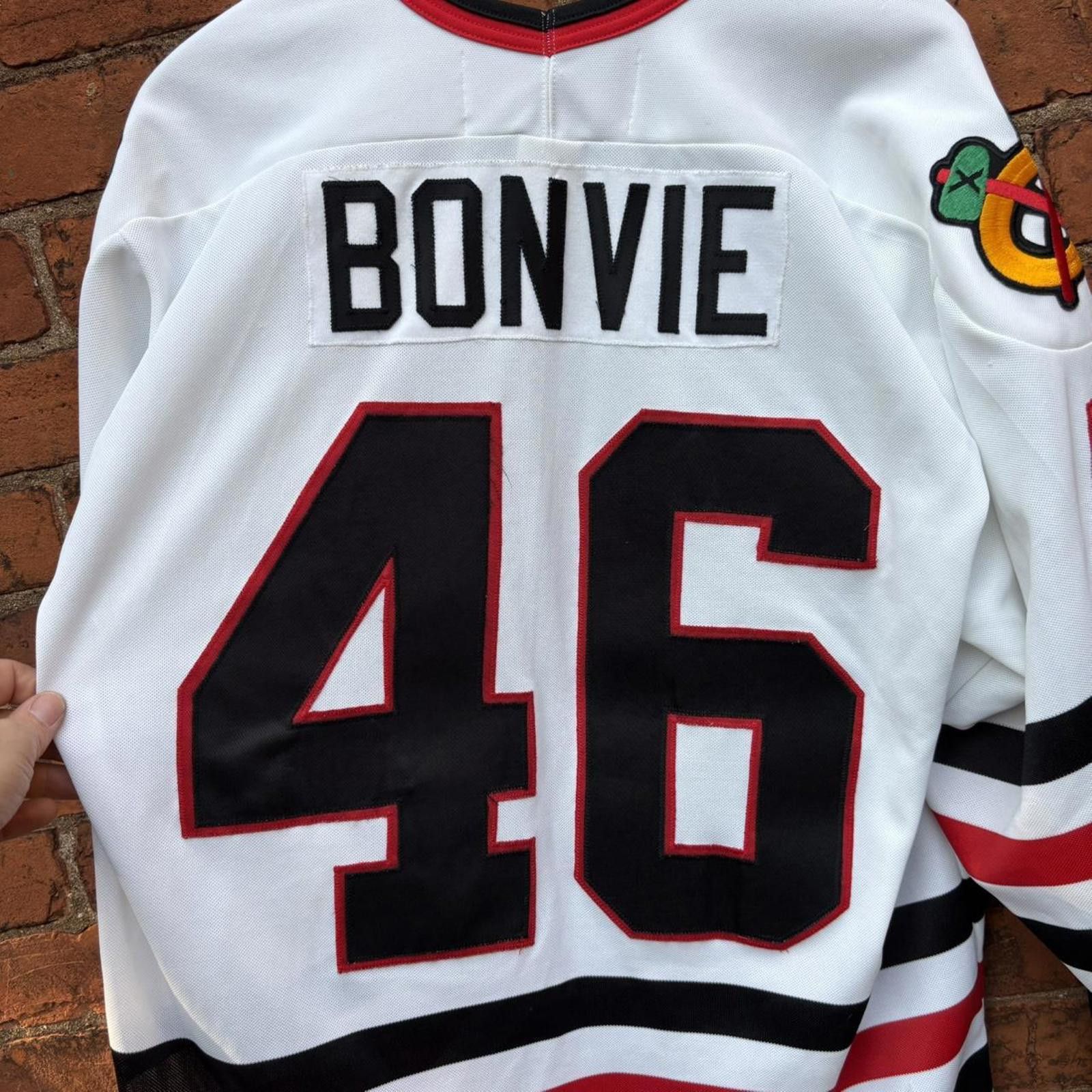Other vintage chicago blackhawks Dennis Bonvie CCM jersey 90s L Size US L / EU 52-54 / 3 - 4 Thumbnail