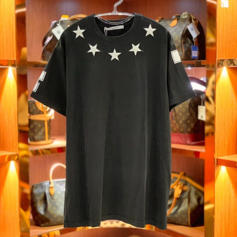 Givenchy Givenchy Men's Black Star Print T-Shirt - dmc Size US XS / EU 42 / 0 - 1 Thumbnail