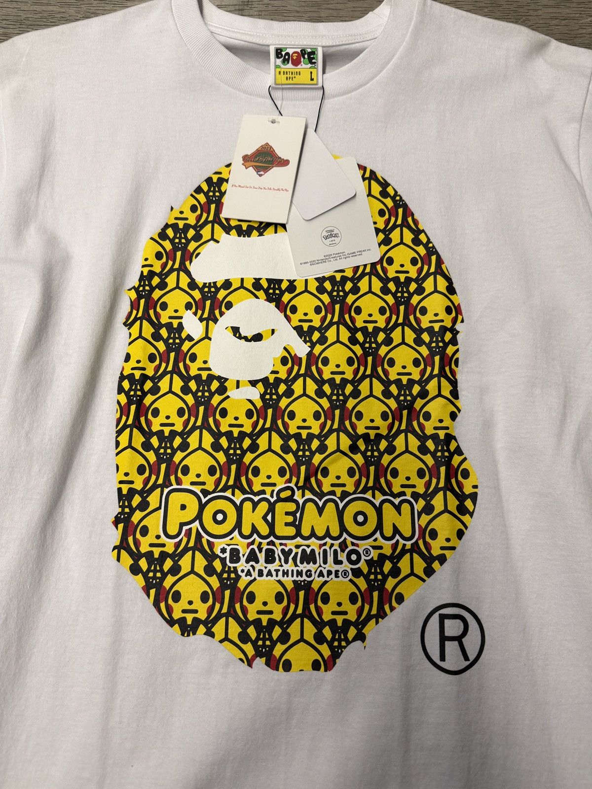 Bape × Pokemon Bape Pokémon Pikachu ape head tee Size US L / EU 52-54 / 3 - 2 Thumbnail