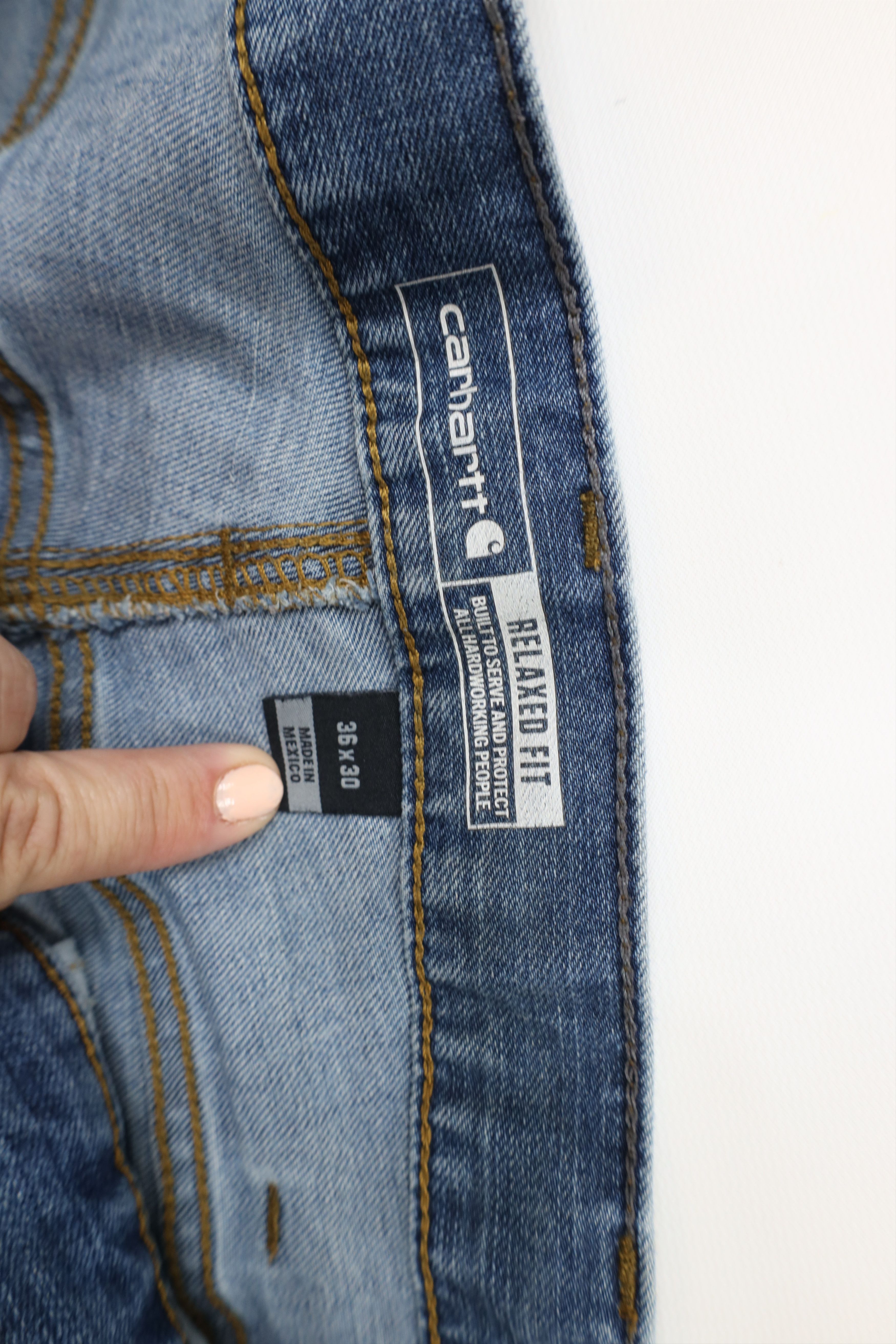 Carhartt Vintage Y2K Carhartt Relaxed Fit Stretch Denim Jeans Blue Size US 36 / EU 52 - 9 Thumbnail