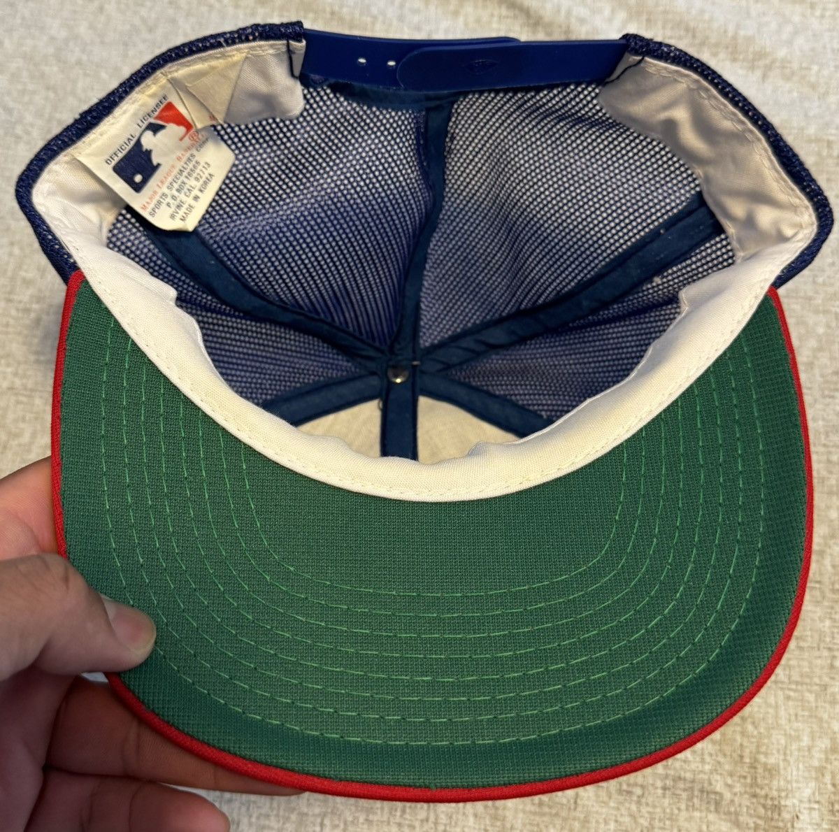 Sports Specialties Texas Rangers Sports Specialty Snapback Mesh Trucker Red Size ONE SIZE - 4 Thumbnail