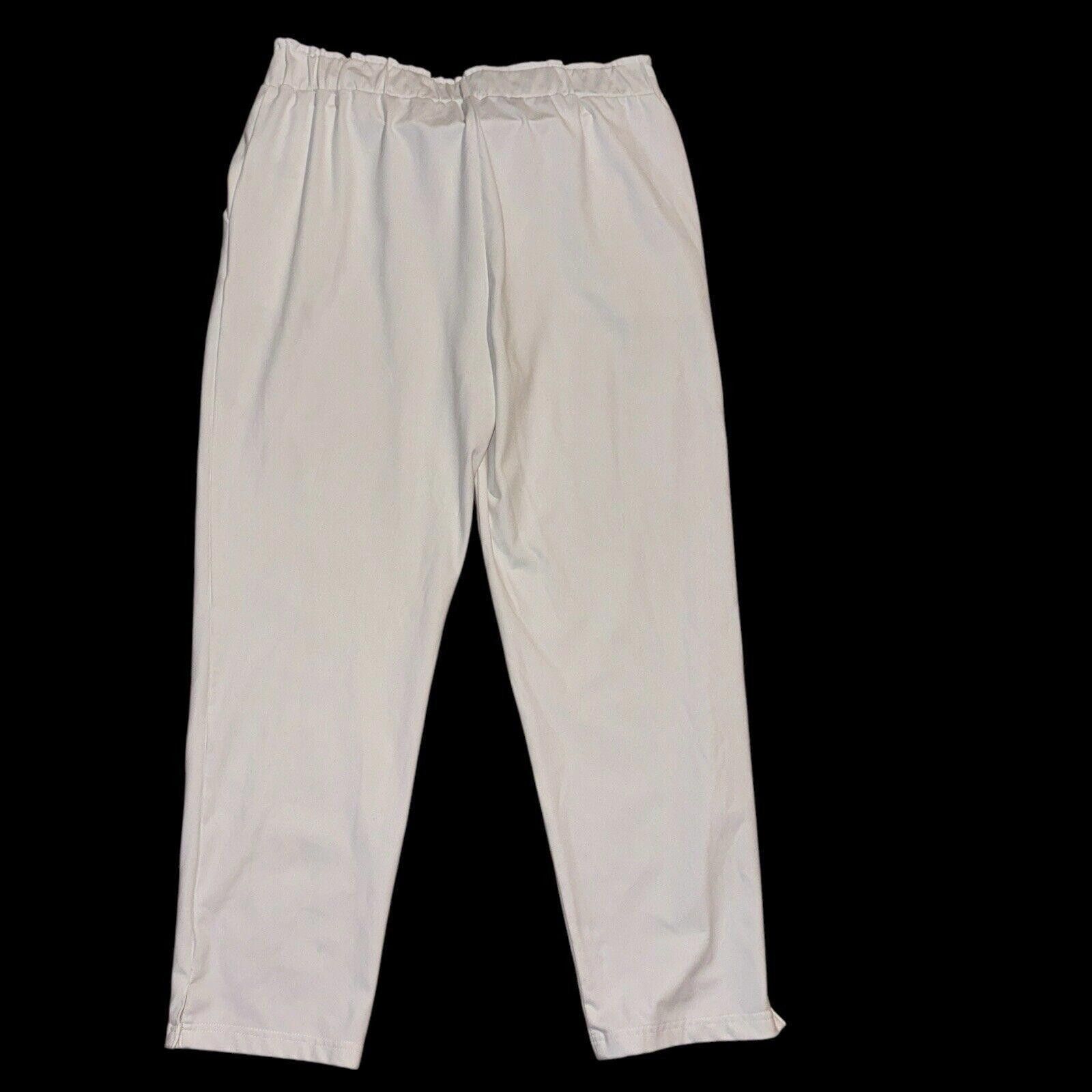 Joie White Joie Pants Sz L Wide Leg High Rise Pkts Size 36" / US 14 / IT 50 - 2 Thumbnail