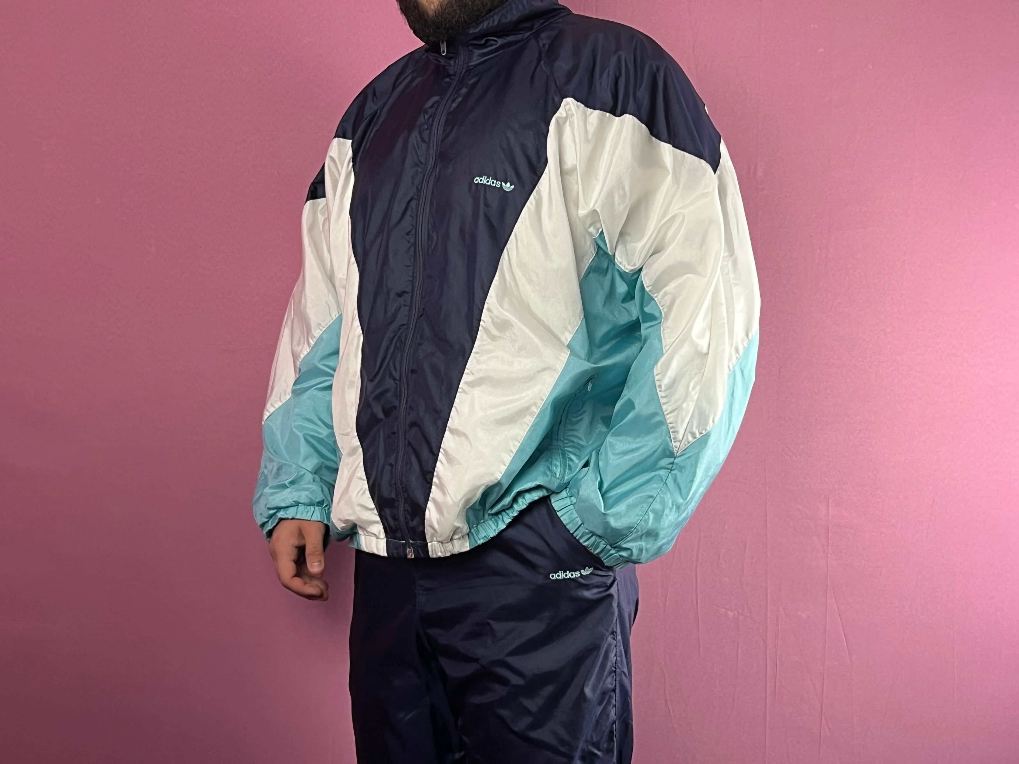 Adidas Adidas Originals 90s Vintage Men's Nylon Tracksuit Set – M Size US M / EU 48-50 / 2 - 3 Thumbnail
