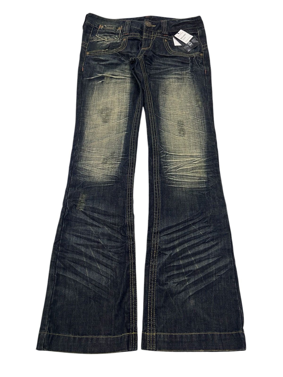 Japanese Brand × Vintage Japanese Fazbee Vintage Flare Sand Wash Denim Jeans Size US 29 - 2 Thumbnail
