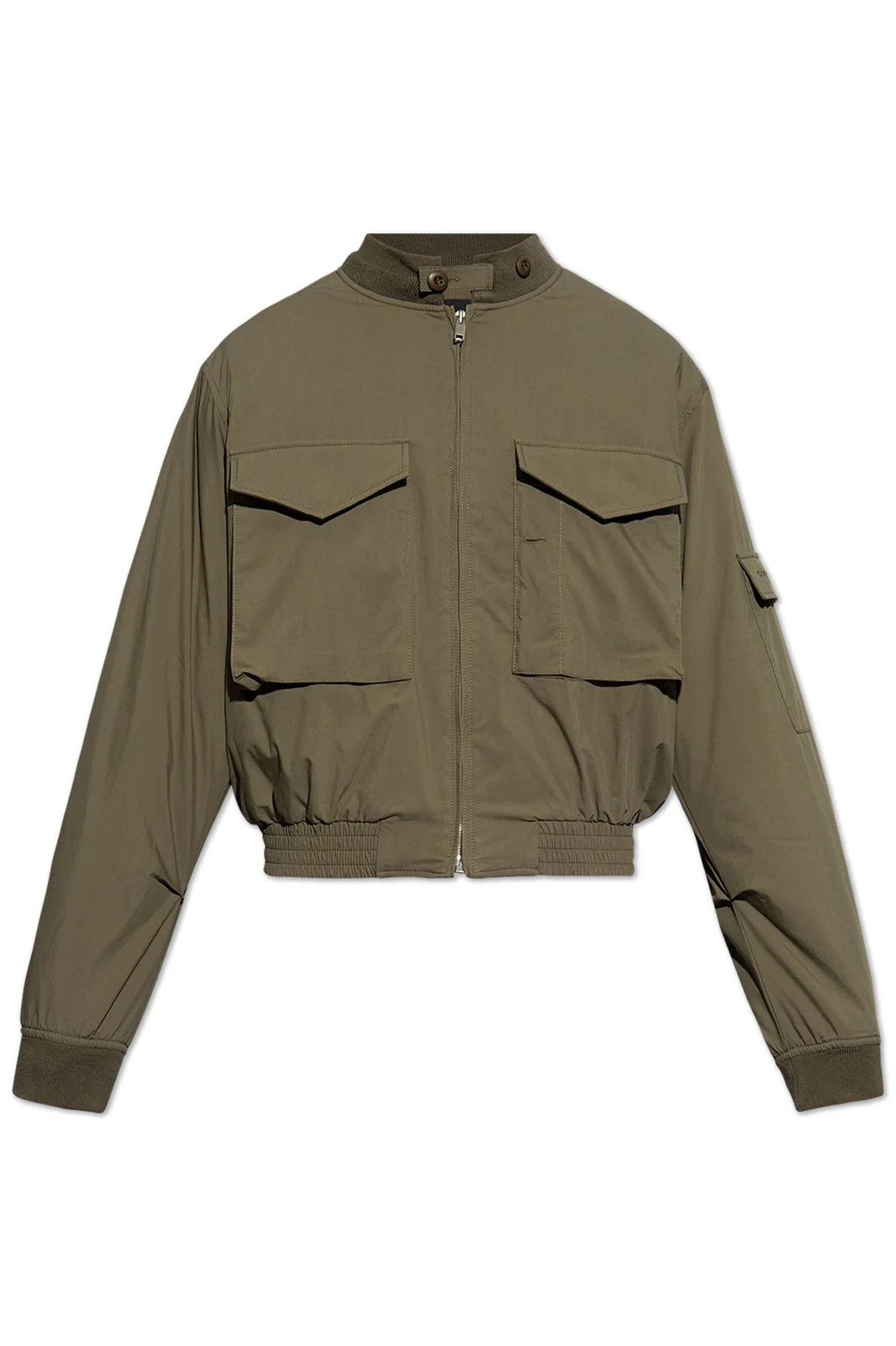 Givenchy o1w1db10525 Cropped Military Bomber in Green Size US M / EU 48-50 / 2 - 1 Thumbnail