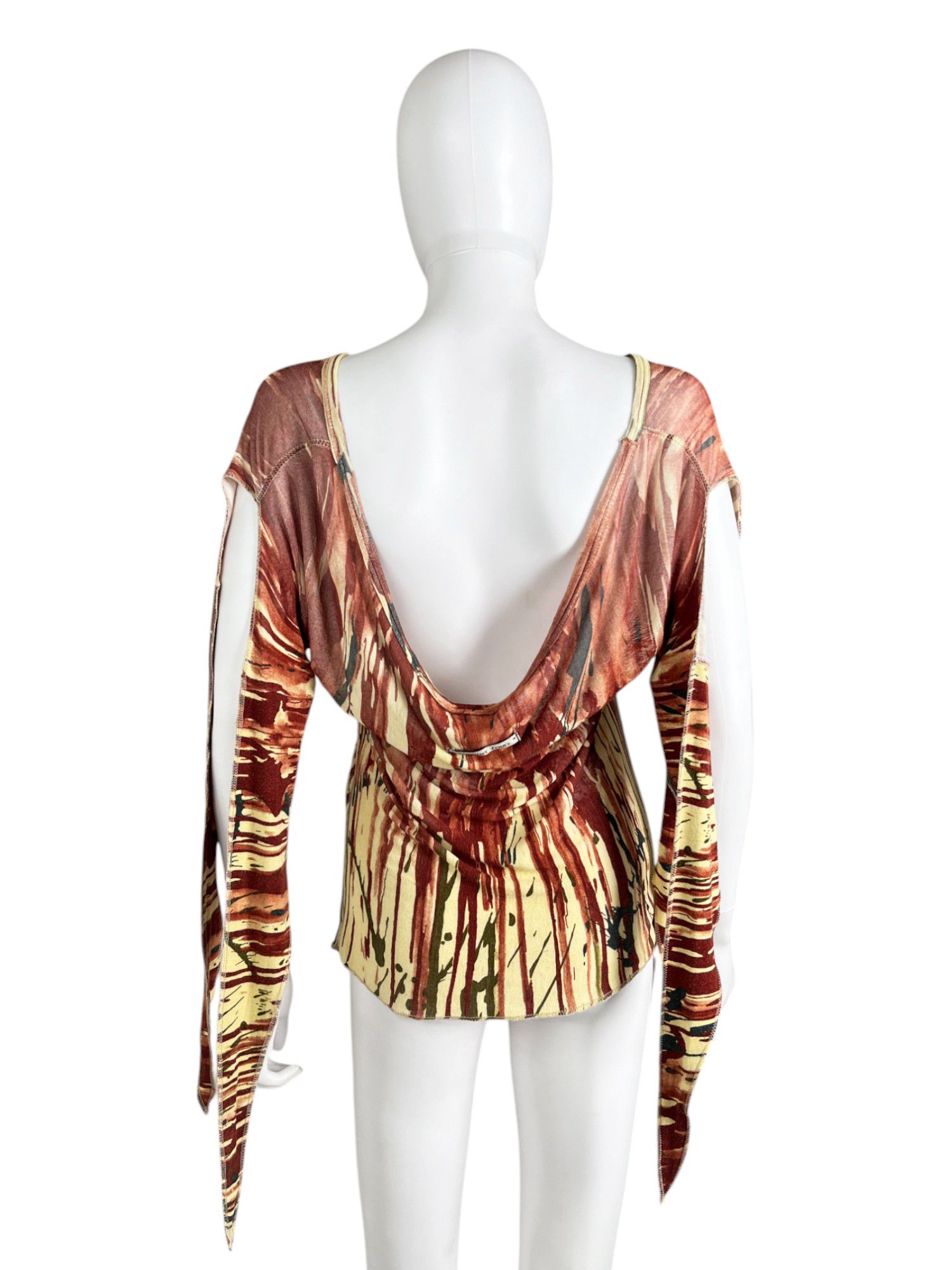 Jean Paul Gaultier F/W 1998 Blood Boat Neck Top Size S / US 4 / IT 40 - 3 Thumbnail