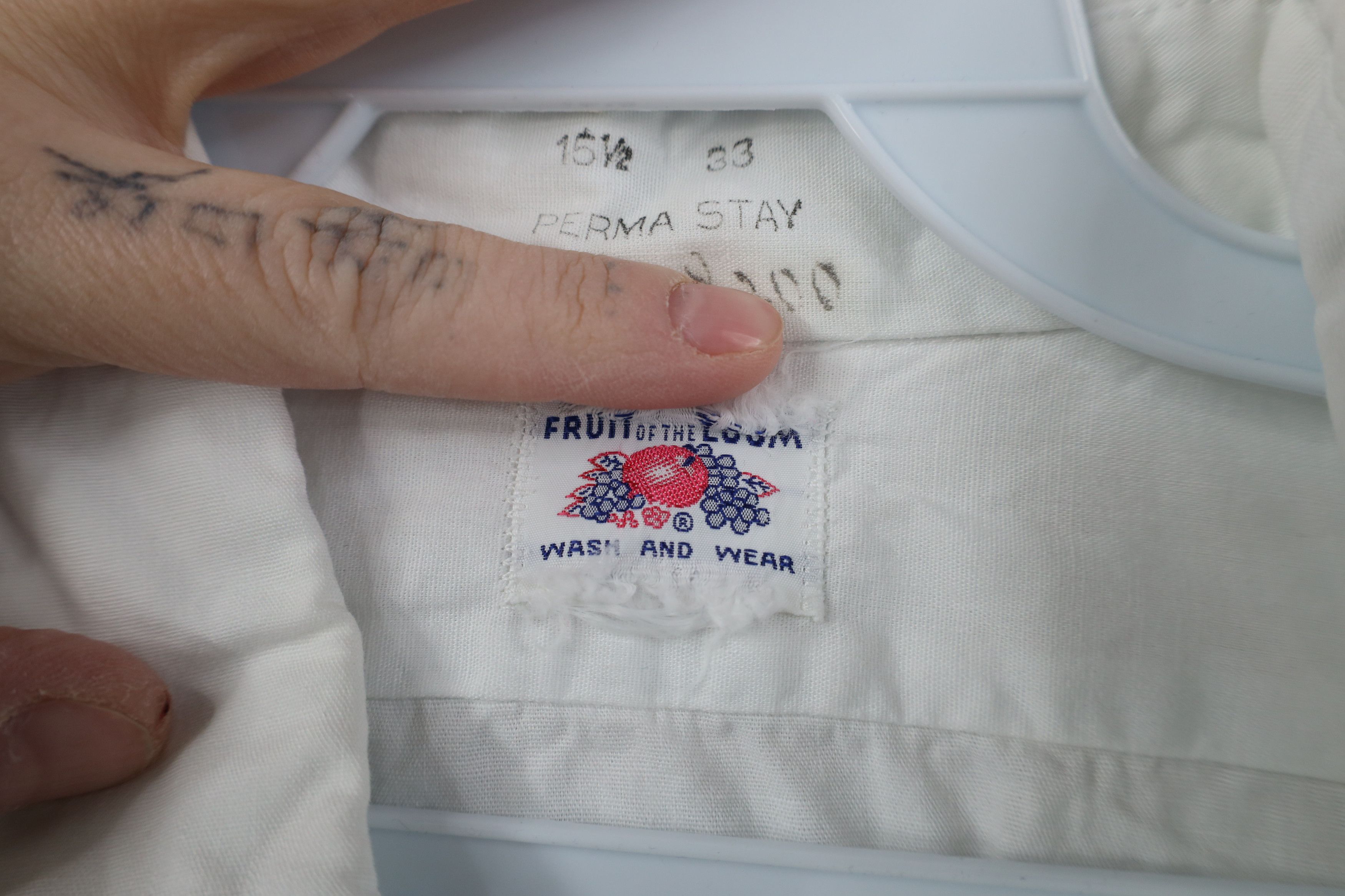 Fruit Of The Loom Vintage 50s 60s Fruit of the Loom Sanforized Button Shirt Size US M / EU 48-50 / 2 - 7 Thumbnail