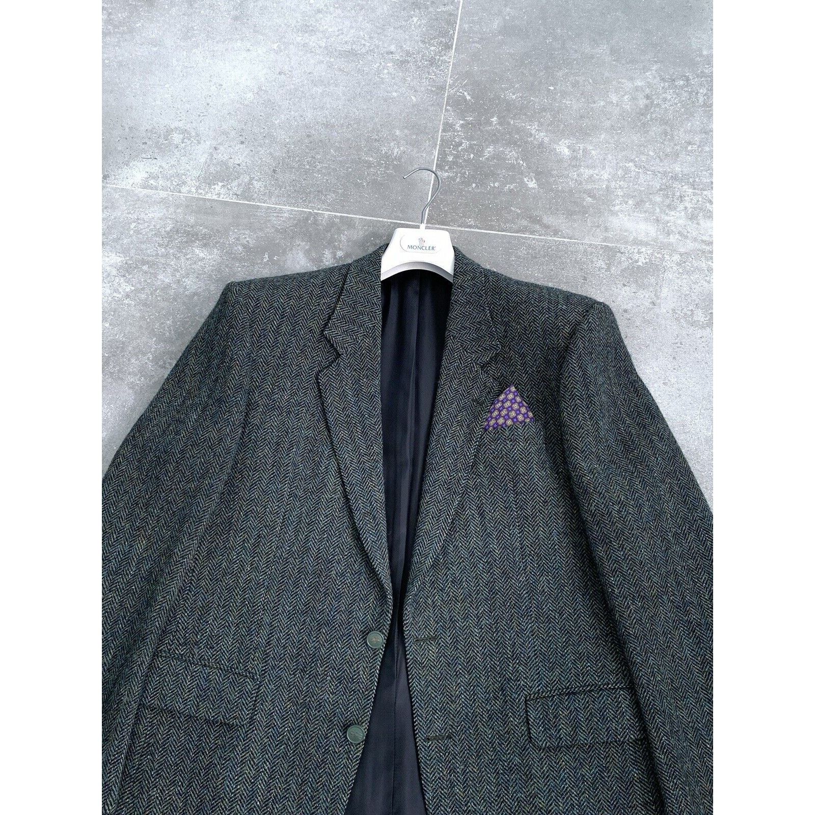 Burberry × Harris Tweed Men's BURBERRYS' HARRIS TWEED Sport Blazer Jacket Coat EU 52 Size 52R - 9 Thumbnail