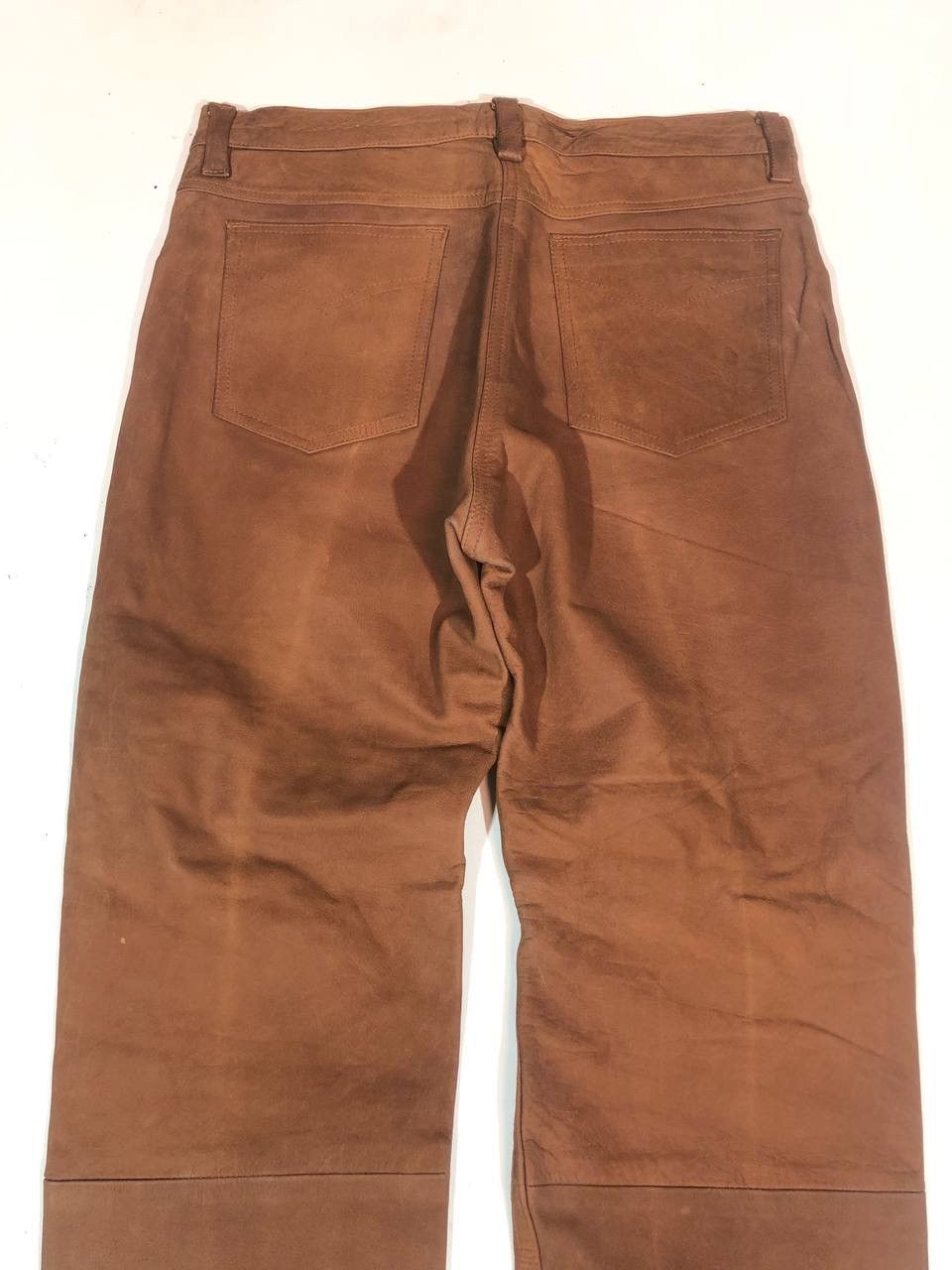 Leather × Vintage John Devin Clasics Racing Biker Leather Pants Vintage Size US 34 / EU 50 - 4 Thumbnail