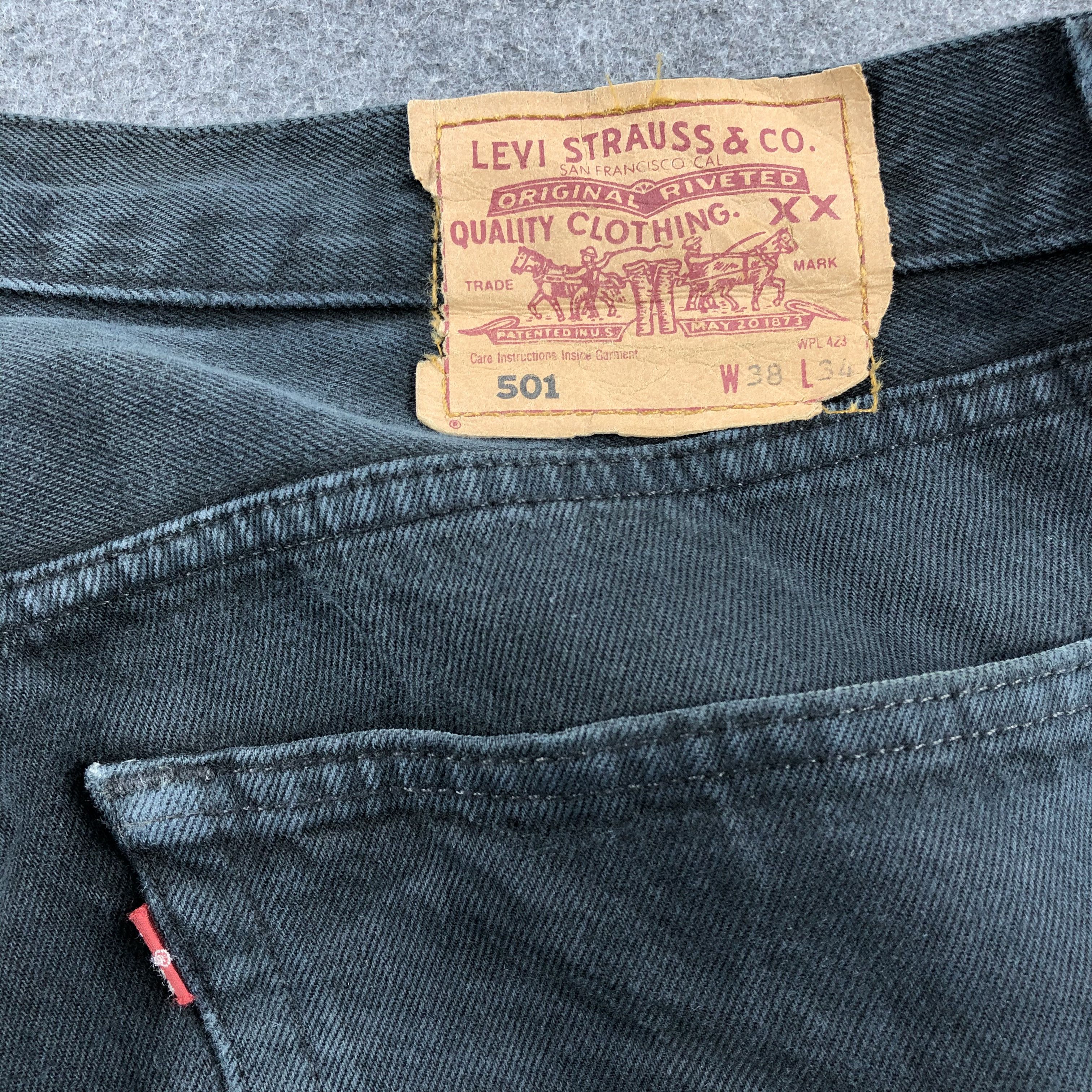 Levi's Vintage 90s Levis 501 Earth Tone Jeans-JM1655 Size US 37 - 6 Thumbnail