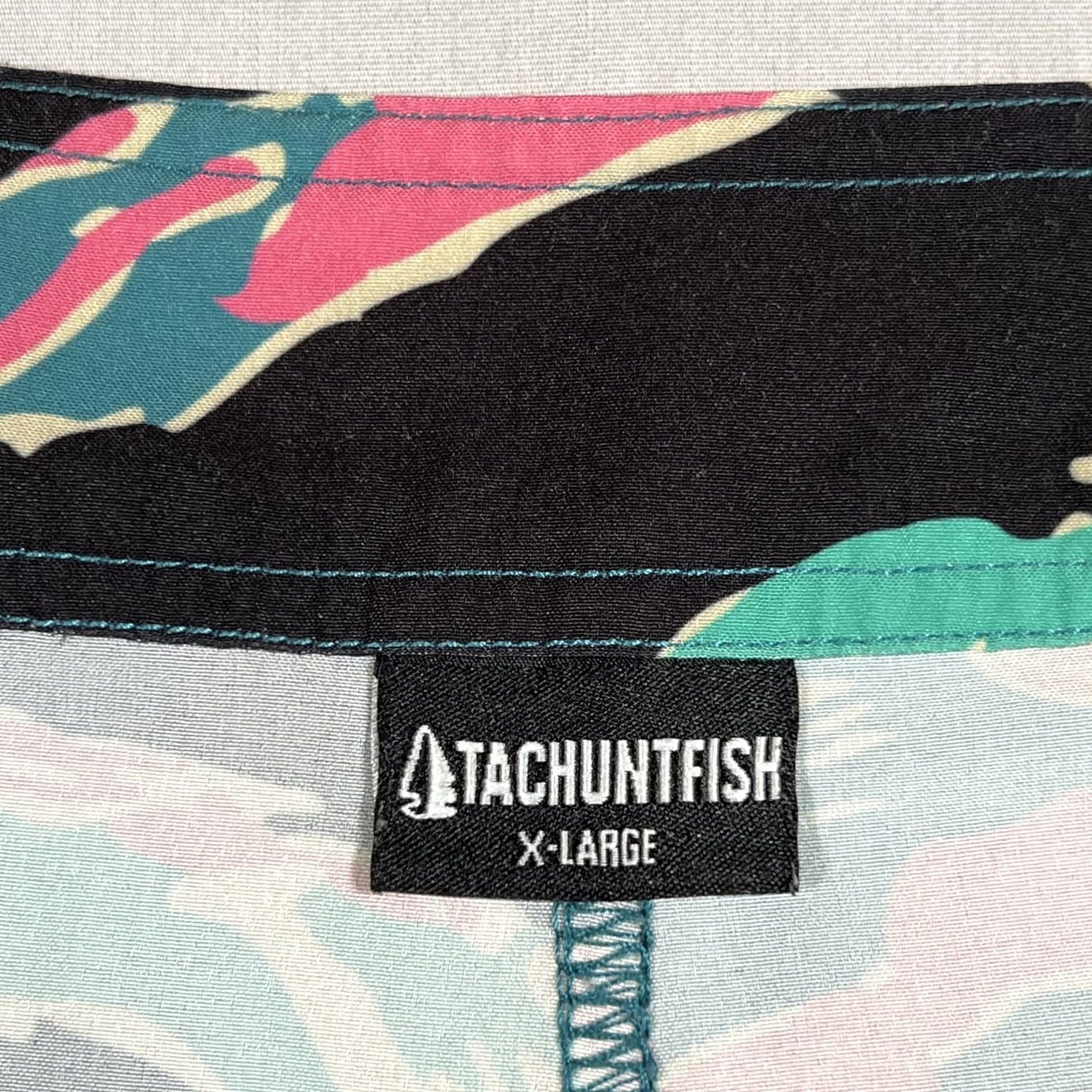 Vintage TACHUNTFISH THF Mens Shorts XL Camo Tiger Stripe Athletic Training Running Size US 36 / EU 52 - 3 Thumbnail