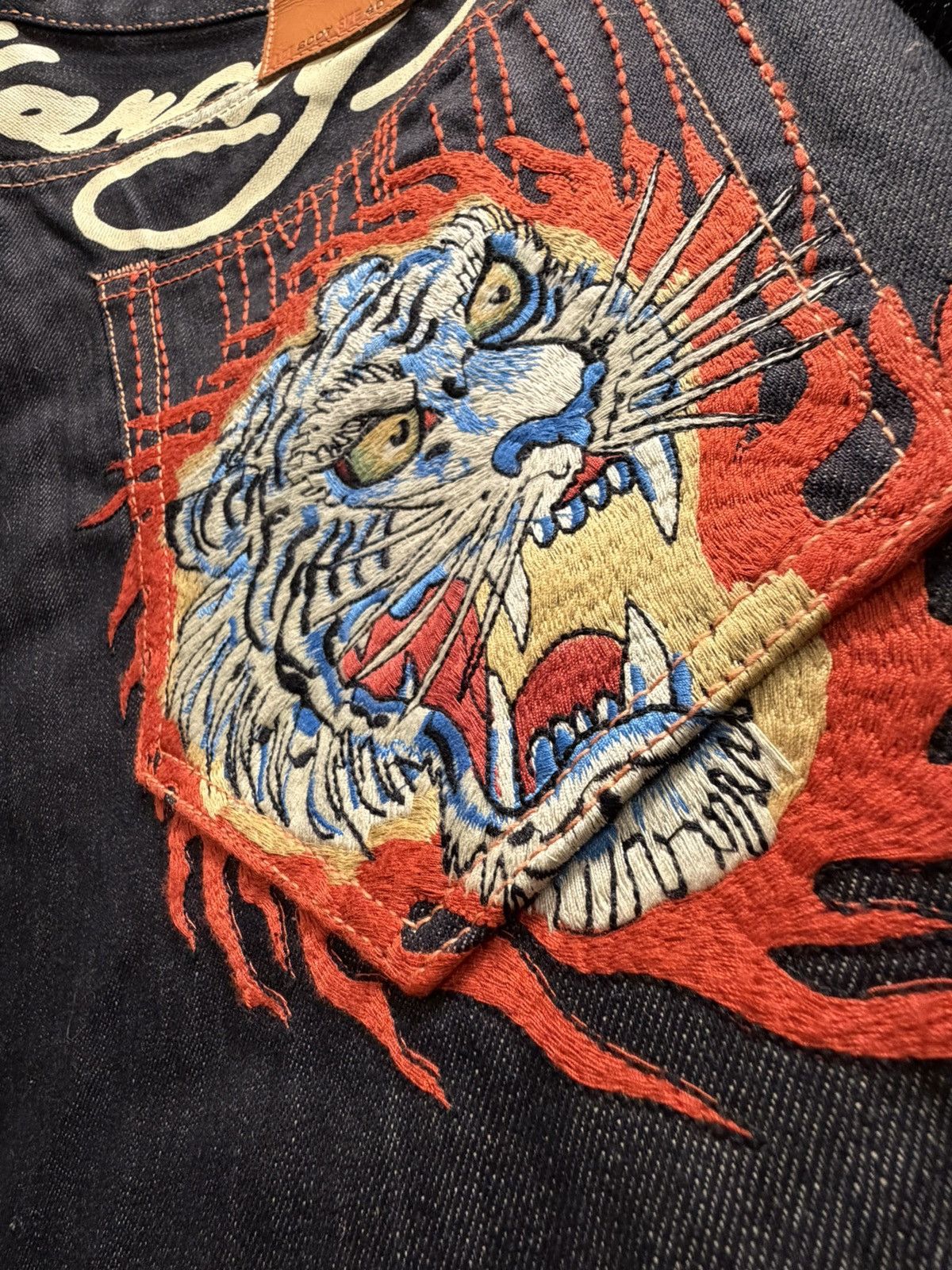 Ed Hardy Ed Hardy “Double Tiger” Denim Size US 40 / EU 56 - 2 Thumbnail