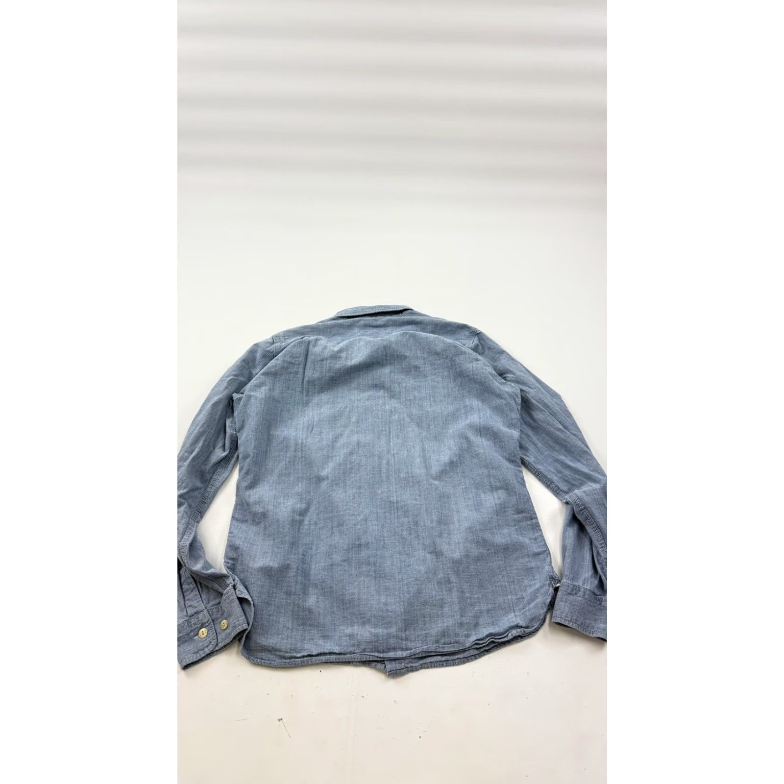Obey VINTAGE Obey Propaganda Shirt Mens XL Blue Chambray Button Front Long Sleeve Casual Size US XL / EU 56 / 4 - 6 Thumbnail