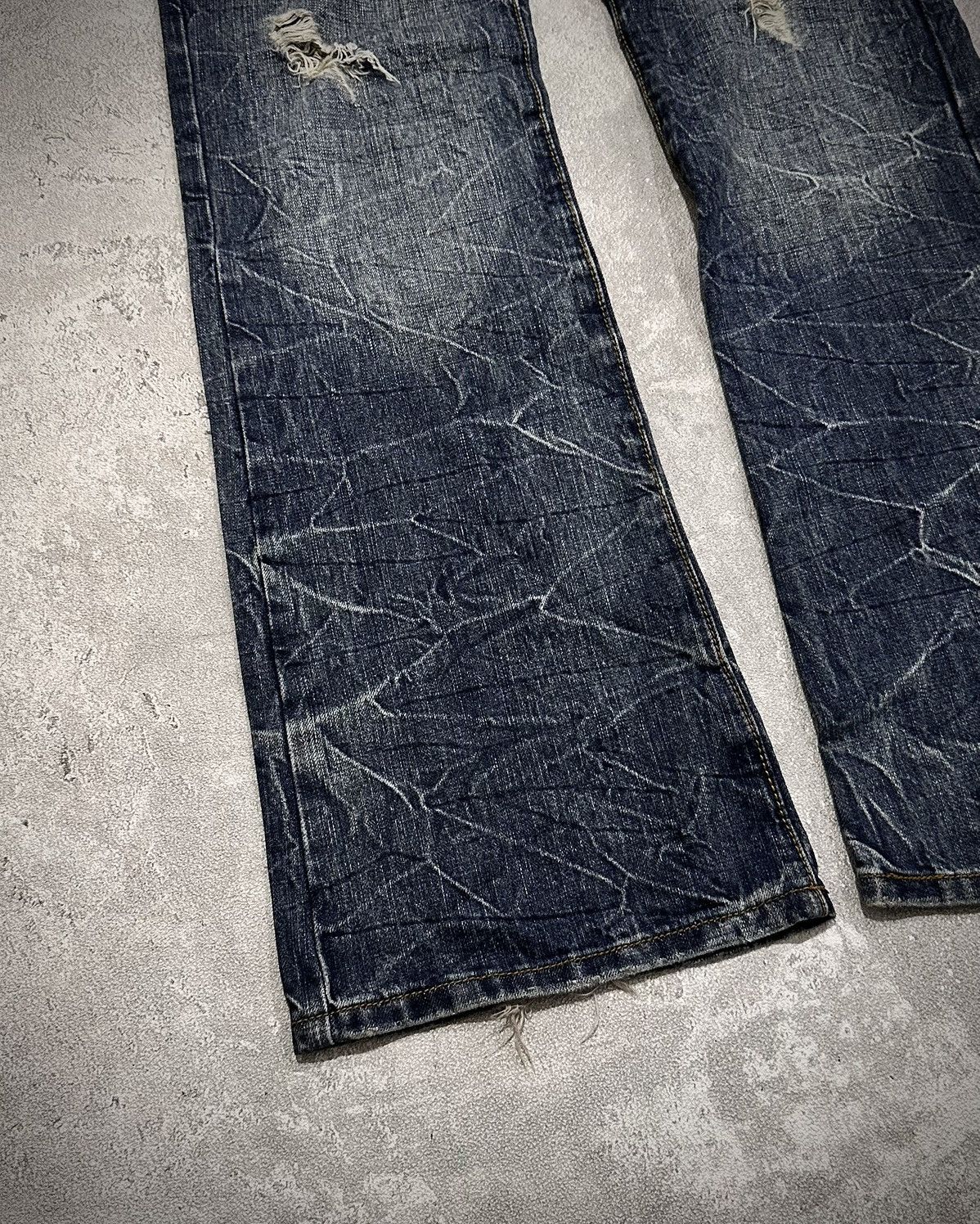 semanticdesign Semantic Design Distressed Washed Blue Jeans Size US 33 - 3 Thumbnail