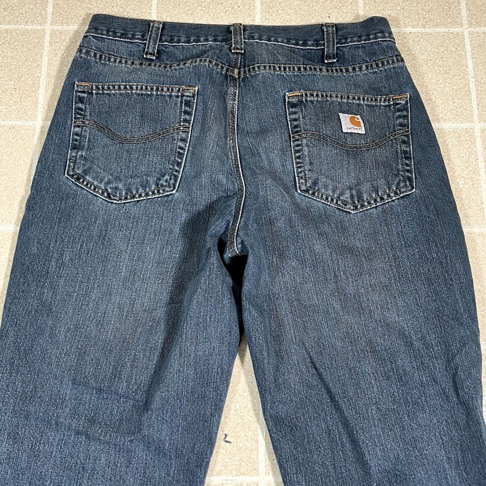 Carhartt Carhartt Jeans Denim Relaxed Fit 34x32 Men Blue 101483-968 Regular Straight Denim Inseam 32 Size US 34 / EU 50 - 2 Thumbnail