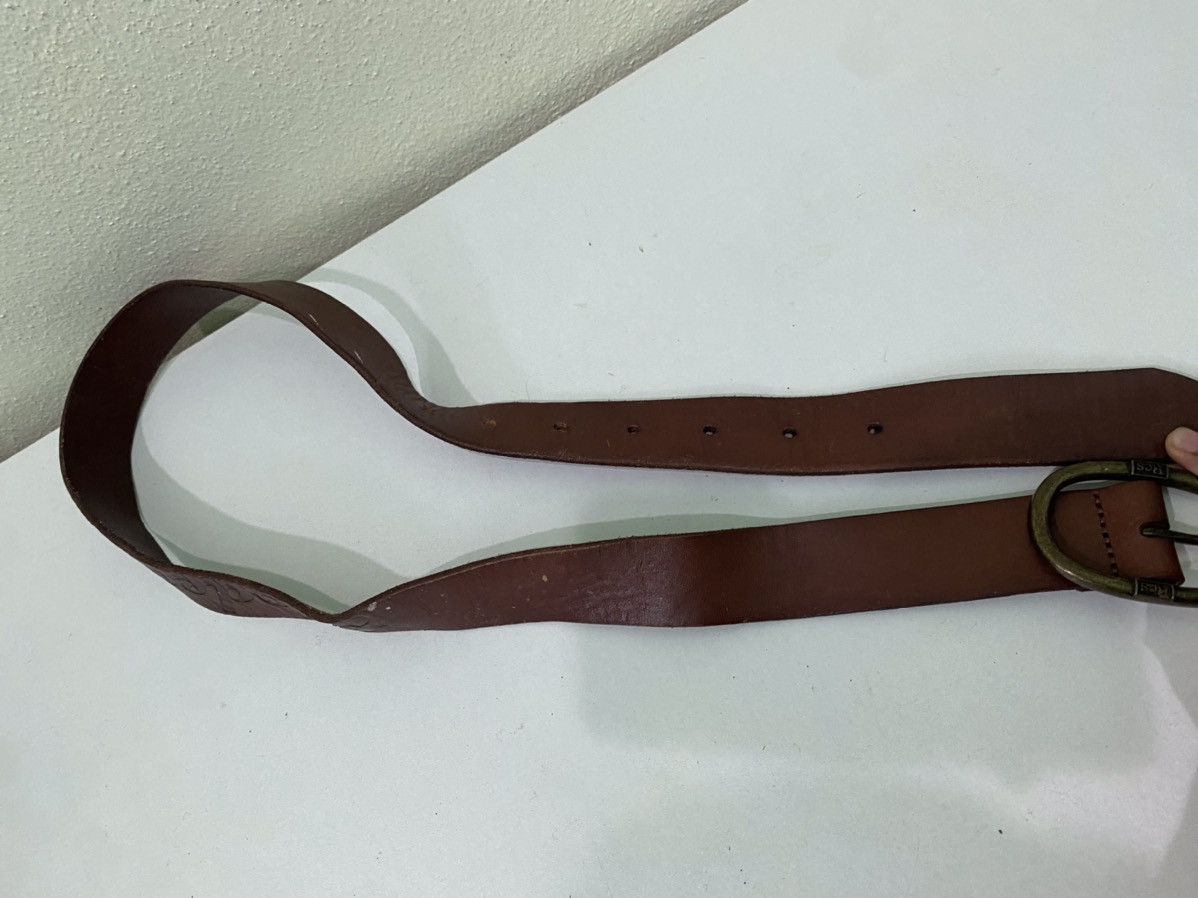 Leather Rodeo Crown Leather Buckle Belt Size ONE SIZE - 9 Thumbnail