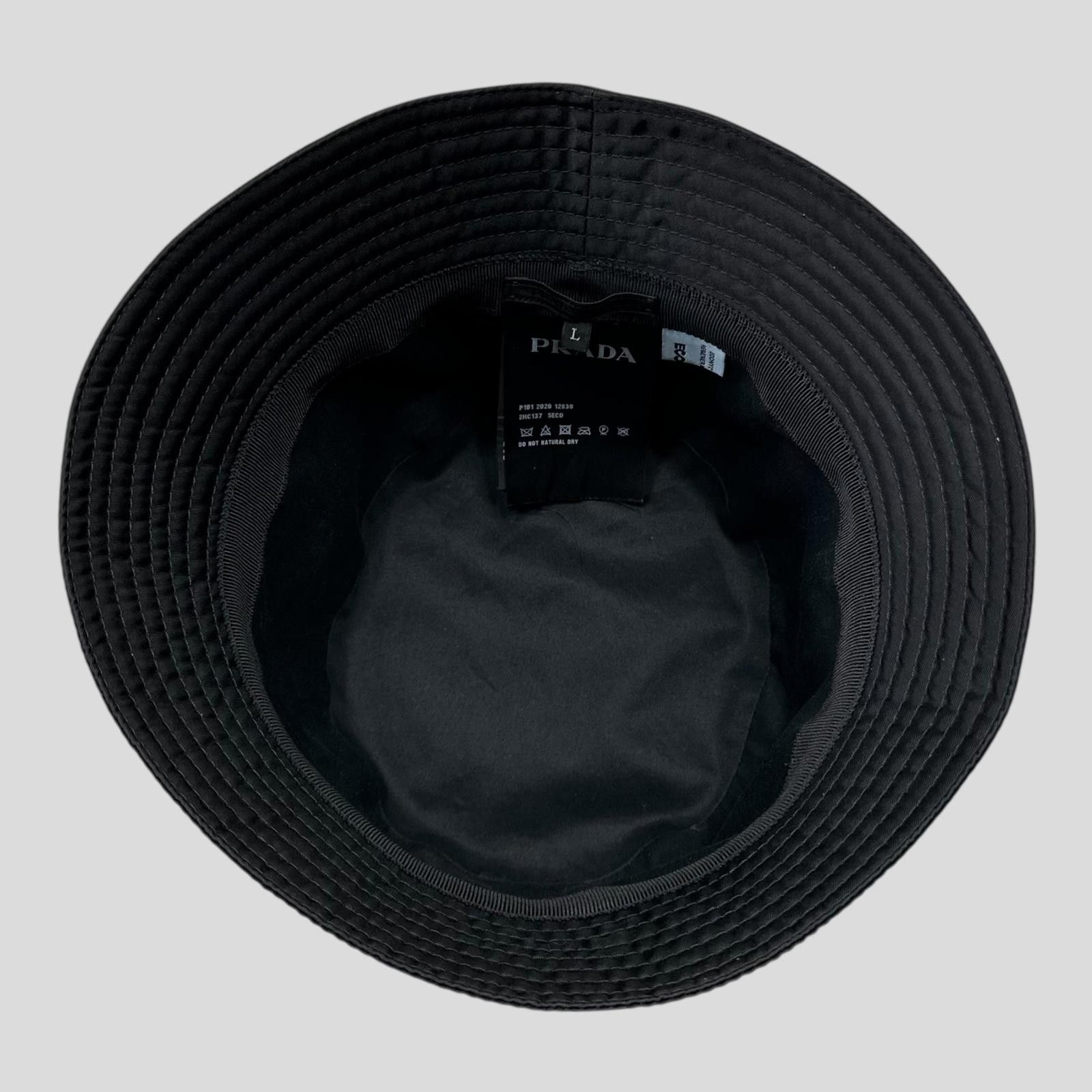 Prada Prada Milano 2020 Re-Nylon Double Logo Bucket Hat - L Size ONE SIZE - 4 Thumbnail