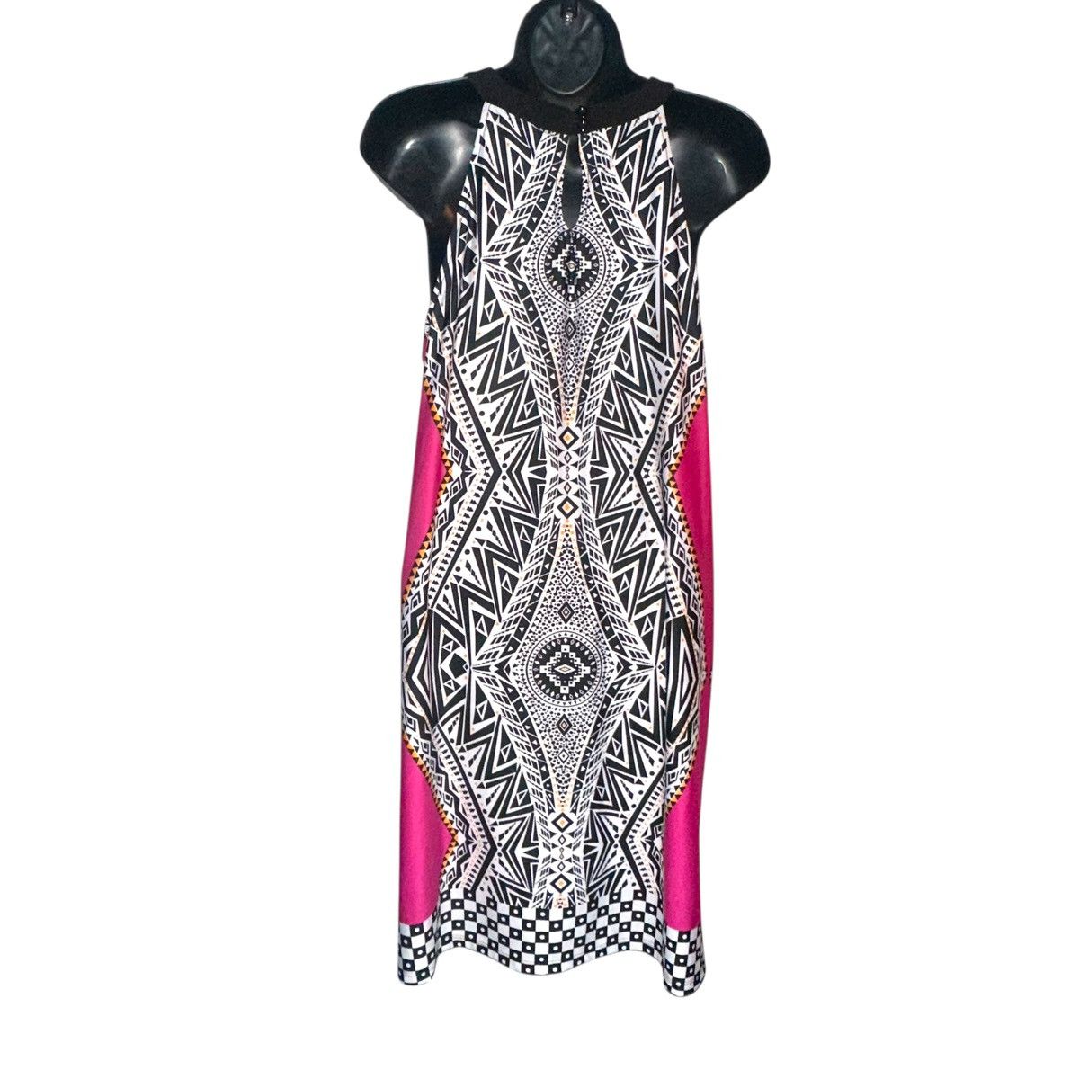 Venus Venus geometric print high neck sleeveless dress Size M / US 6-8 / IT 42-44 - 4 Thumbnail