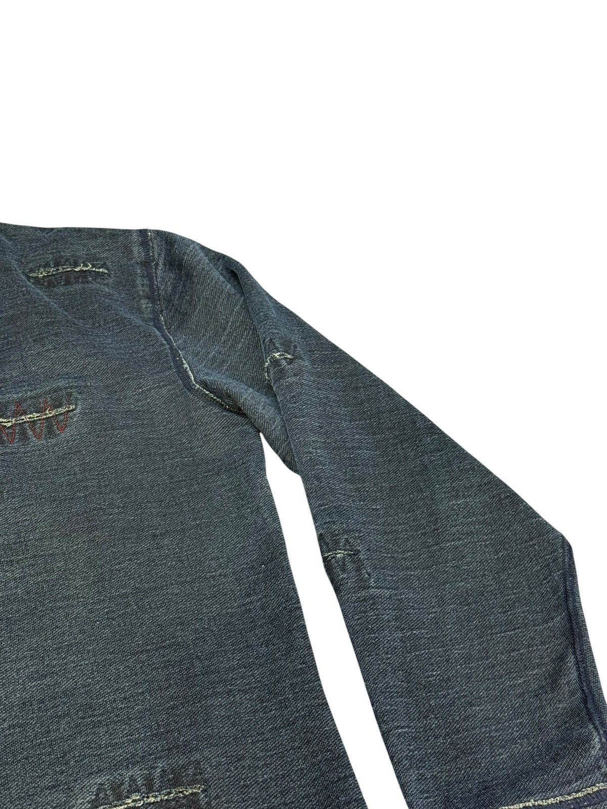 Japanese Brand Indigo Blue Eternal Denim Like Boro Sweater visvim 7🟩3 Size US M / EU 48-50 / 2 - 9 Thumbnail
