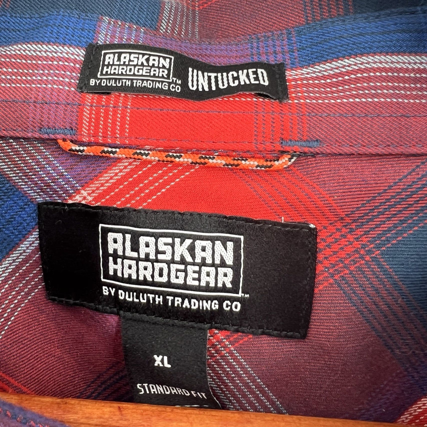Vintage Duluth Men’s AKHG Standard Fit Red Button-Down Plaid Shirt XL NWT Size US XL / EU 56 / 4 - 2 Thumbnail
