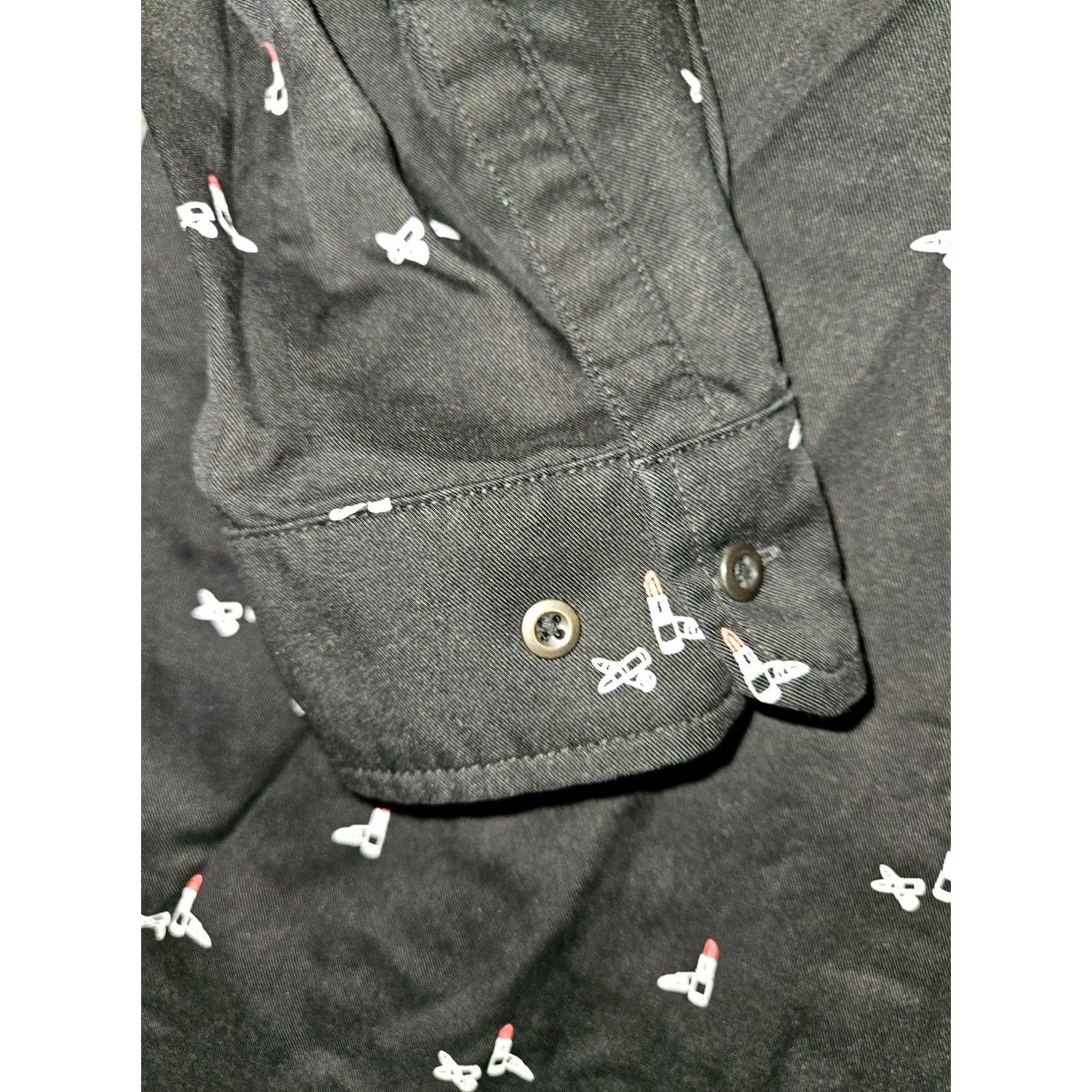 Vintage 5.11 Tactical Womens Large Black AOP Cosmetic Workwear Roll Tab Button Up Shirt Size L / US 10 / IT 46 - 5 Thumbnail