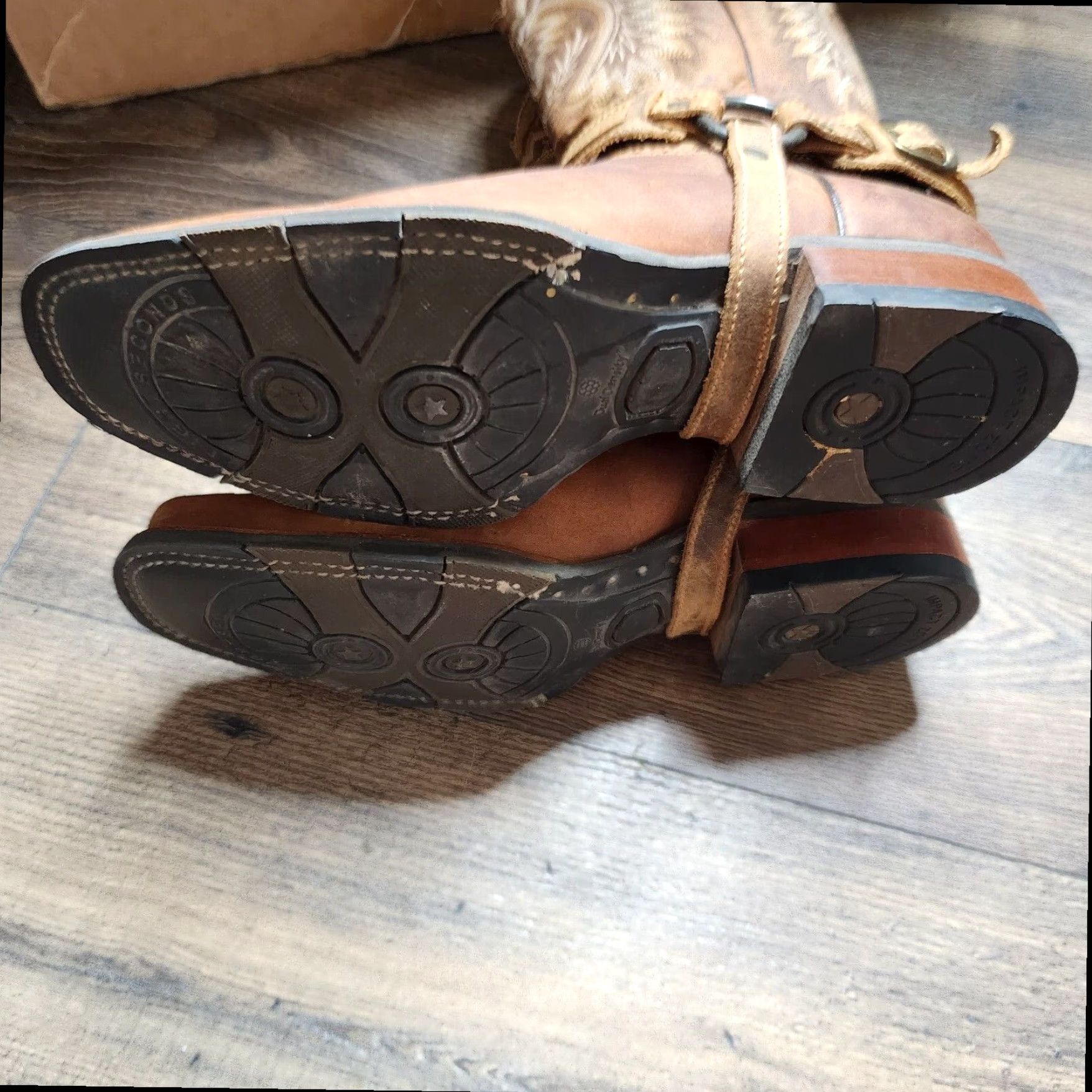 Vintage VINTAGE Mens 8 Cowboy Caborca Limited Edition Western Boots Brown Leather Size US 8 / EU 41 - 3 Thumbnail
