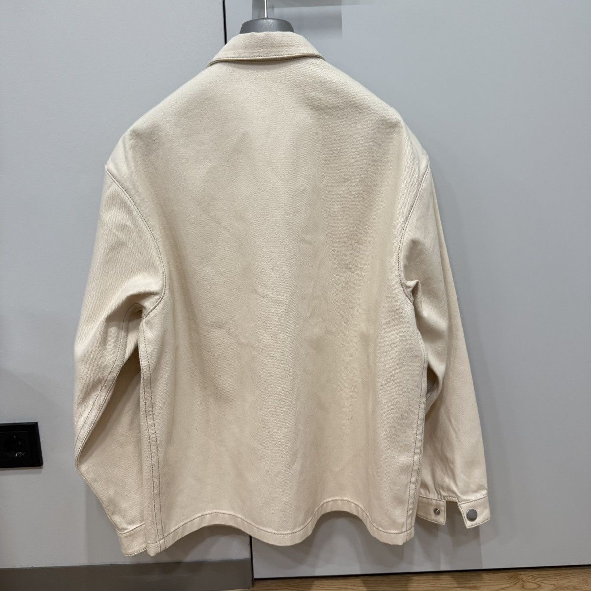 Prada Prada beige denim shirt with triangle logo, size M. Size US M / EU 48-50 / 2 - 4 Thumbnail