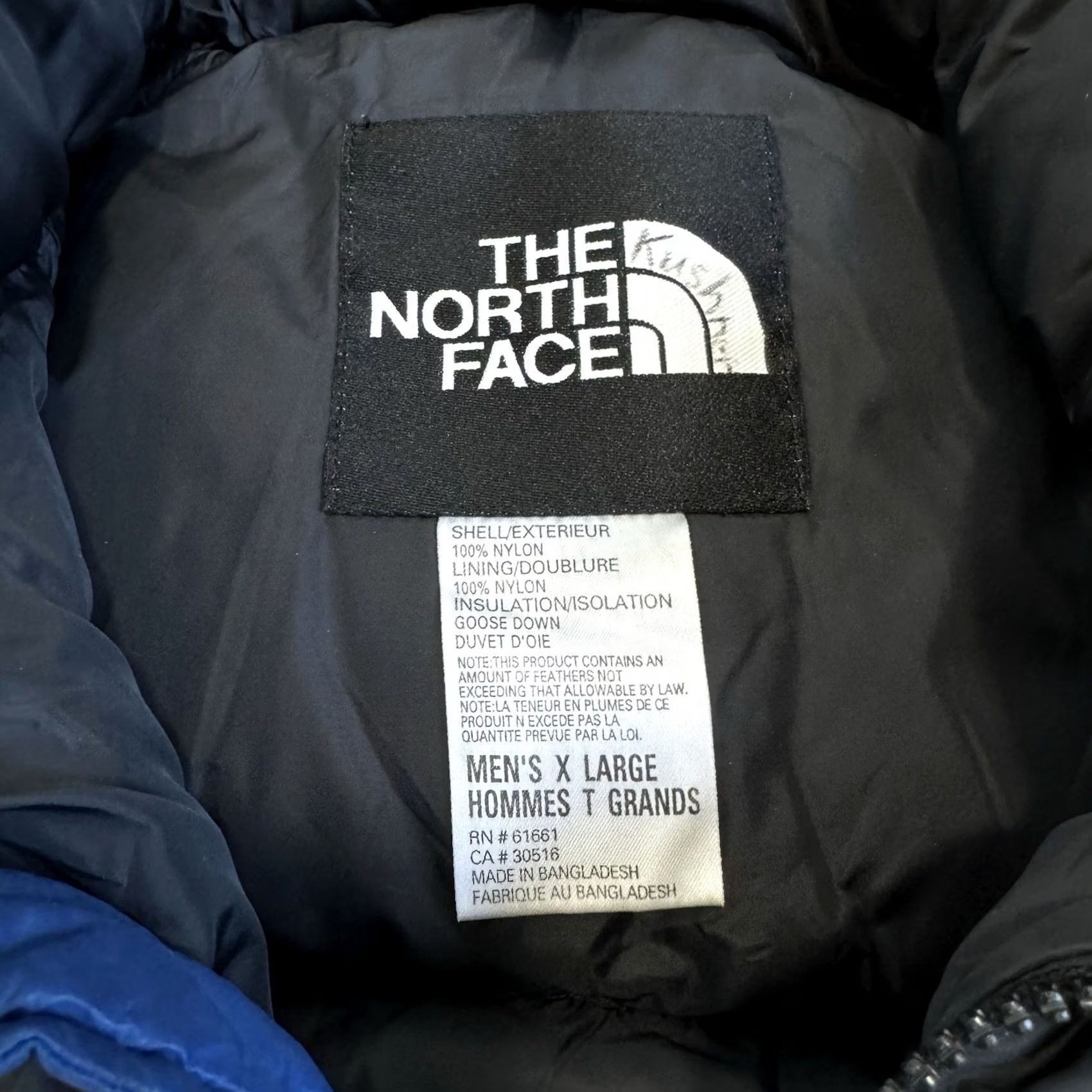 The North Face VINTAGE The North Face Nuptse 700 Down Vest XL Blue 90s Puffer Men Mens Size US XL / EU 56 / 4 - 3 Thumbnail