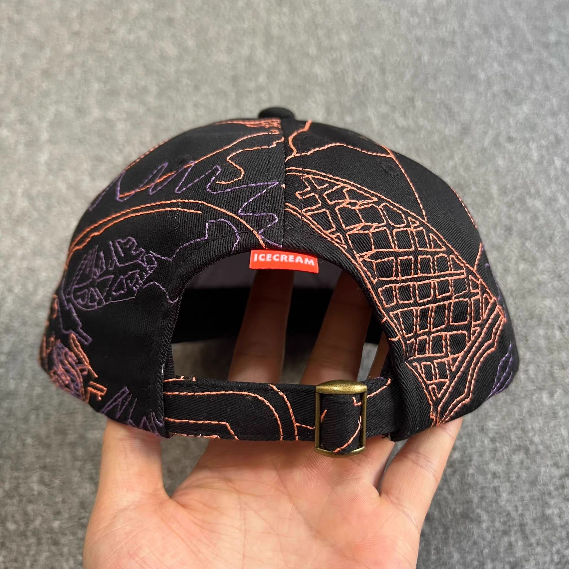 Billionaire Boys Club BBC ICECREAMSingle-LineEmbroideredBaseball Visor Sun Hat Q7 Size ONE SIZE - 5 Thumbnail