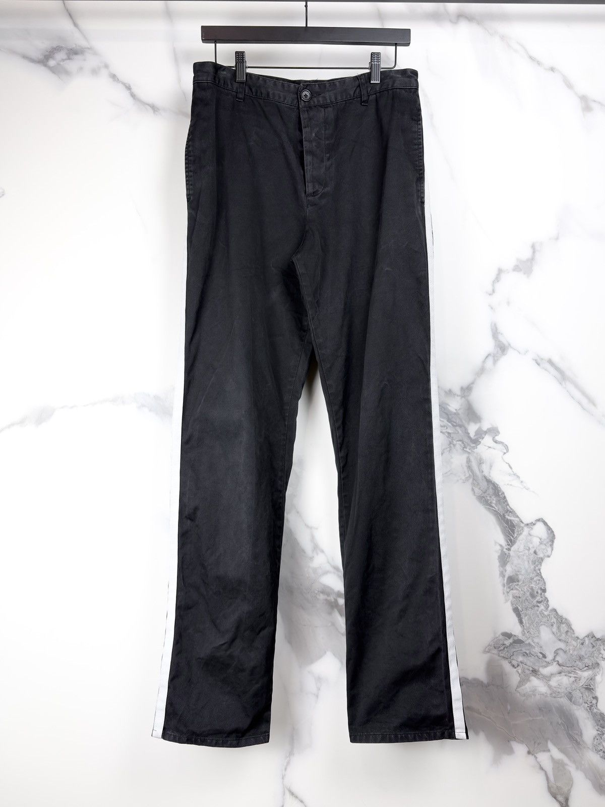 1998 Helmut Lang Vintage Tuxedo Side Stripe Trousers Pants