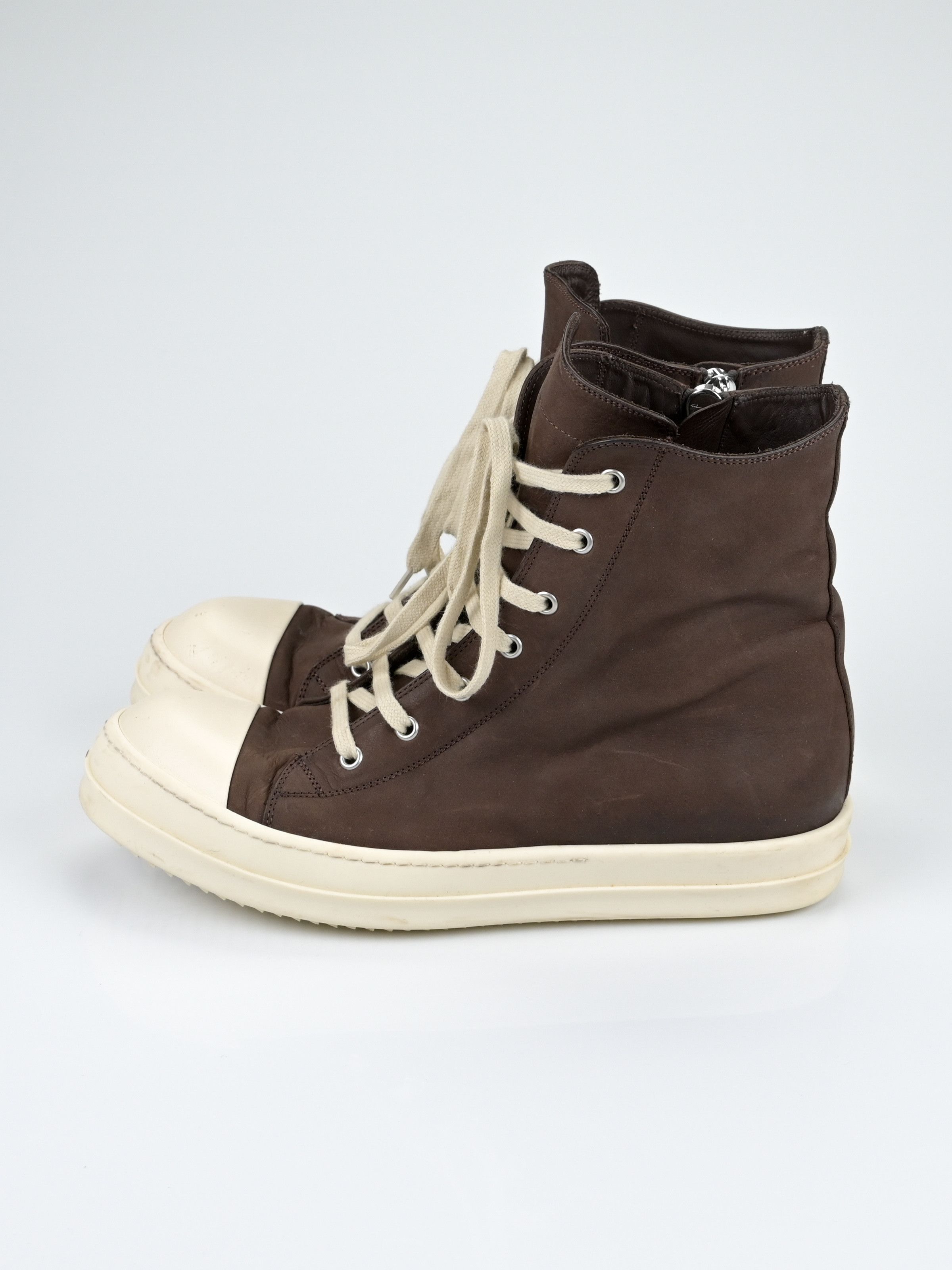 Rick Owens Mainline Leather High Top Ramones Size US 10 / EU 43 - 4 Thumbnail