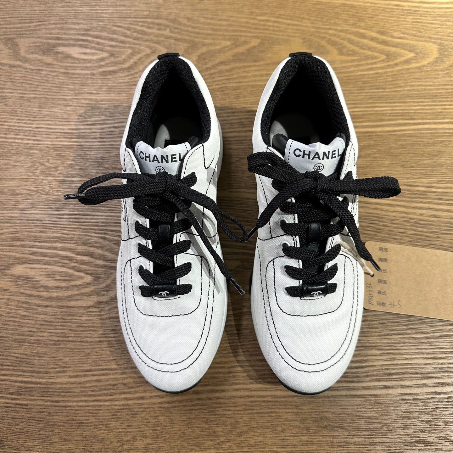 Chanel Chanel comic line casual sneakers women's 36.5 Size US 6 / IT 36 - 2 Thumbnail