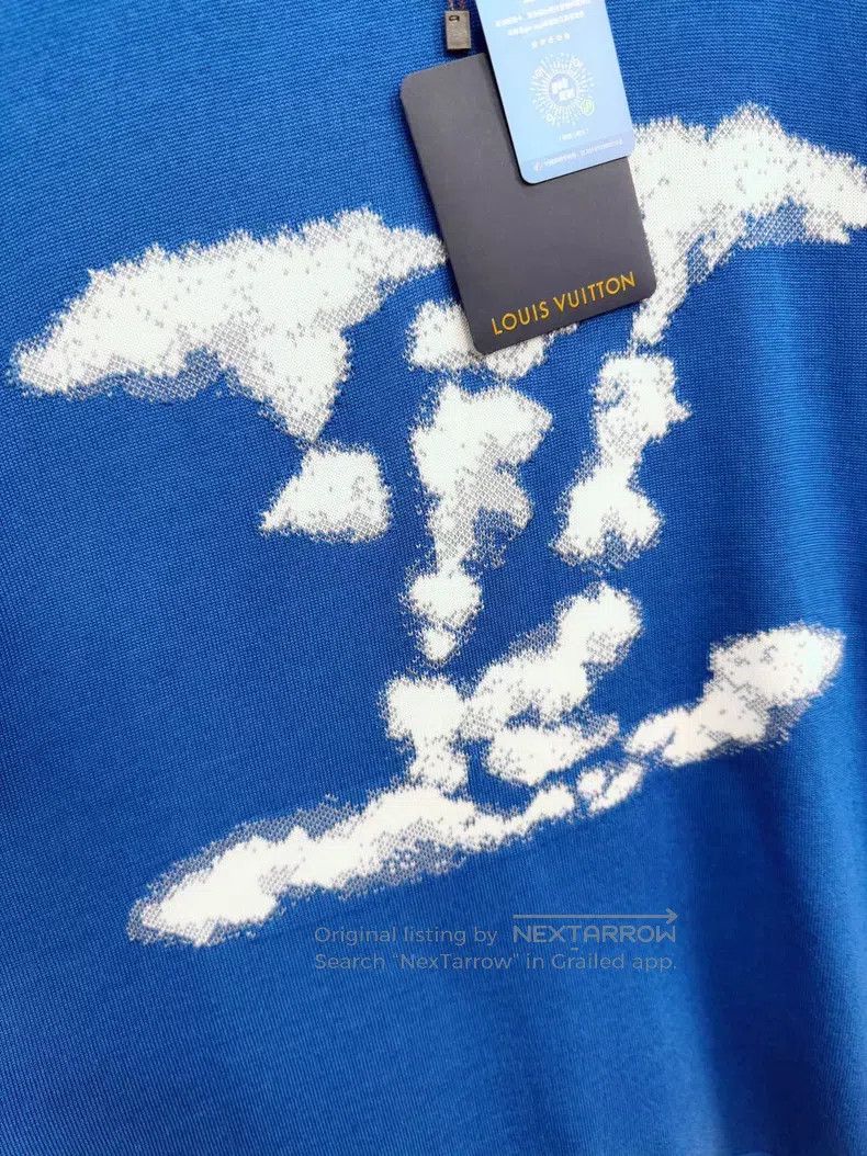 Louis Vuitton Louis Vuitton Cloud pattern jacquard T-shirt Size US L / EU 52-54 / 3 - 3 Thumbnail