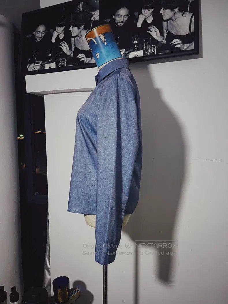 Other Yohji Yamamoto size os Blue denim long-sleeve shirt Size US M / EU 48-50 / 2 - 2 Thumbnail