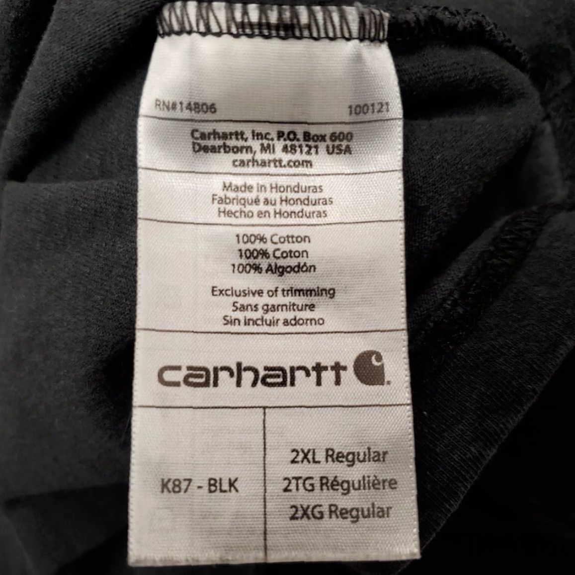 Carhartt Carhartt Shirt Mens XXL Black Original Fit Crewneck Short Sleeve Pocket Tee Size US XXL / EU 58 / 5 - 6 Thumbnail